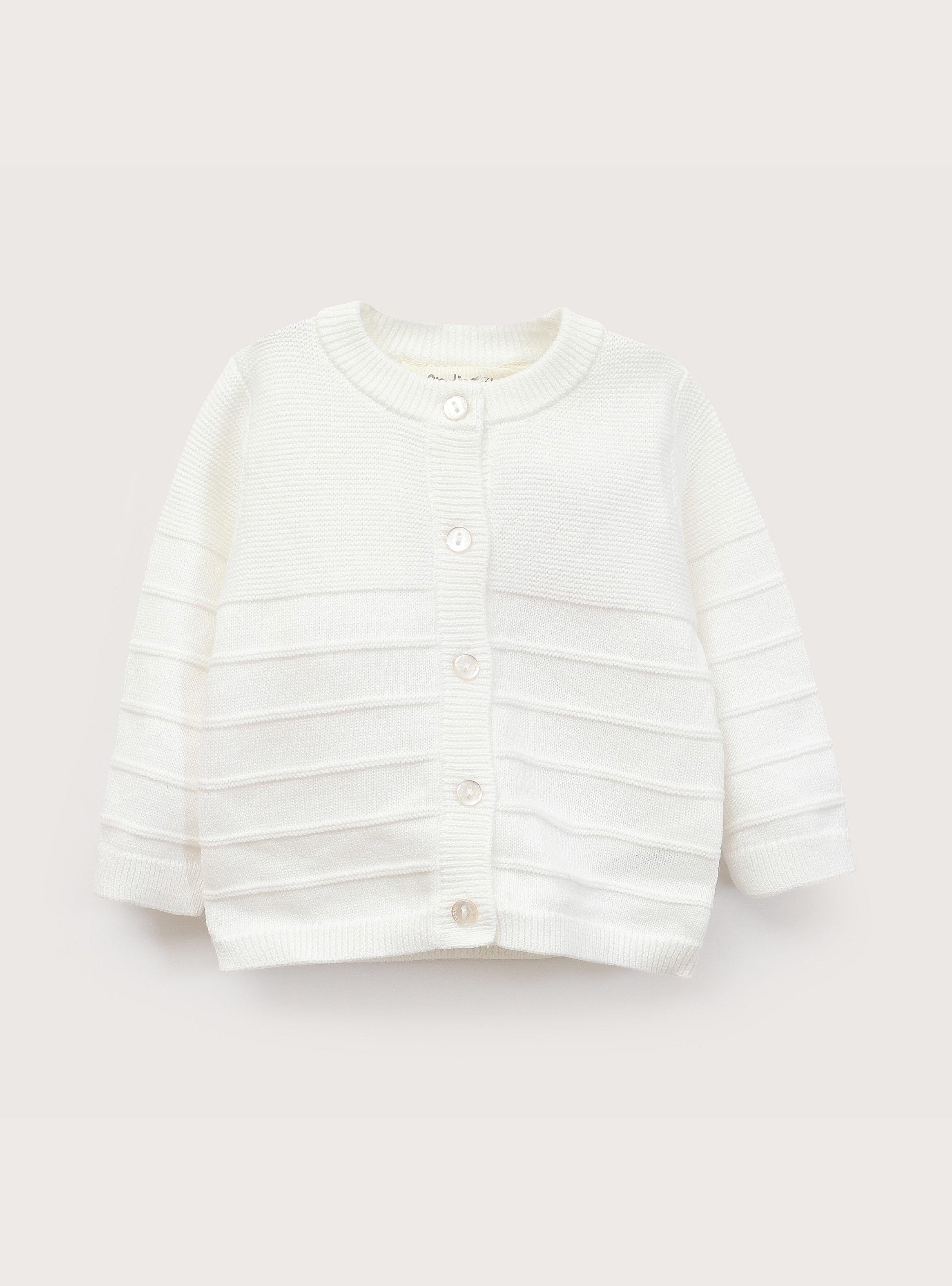 Conjunto Tejido Bebe Unisex Blanco-2