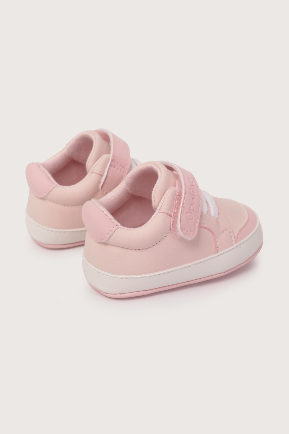 Zapatilla bebé rosada de niña-4