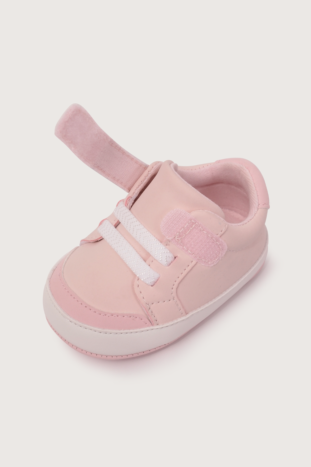 Zapatilla bebé rosada de niña-6