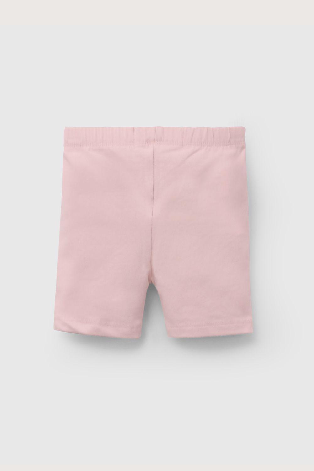 Calza biker rosada de niña Opaline-2