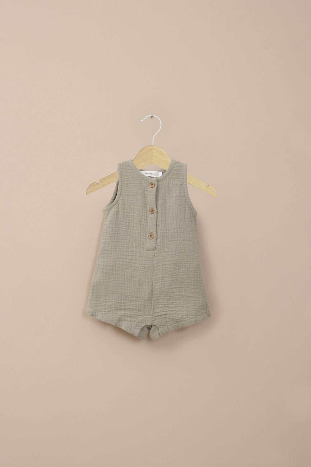 Bombacho verde de bebé niño-0