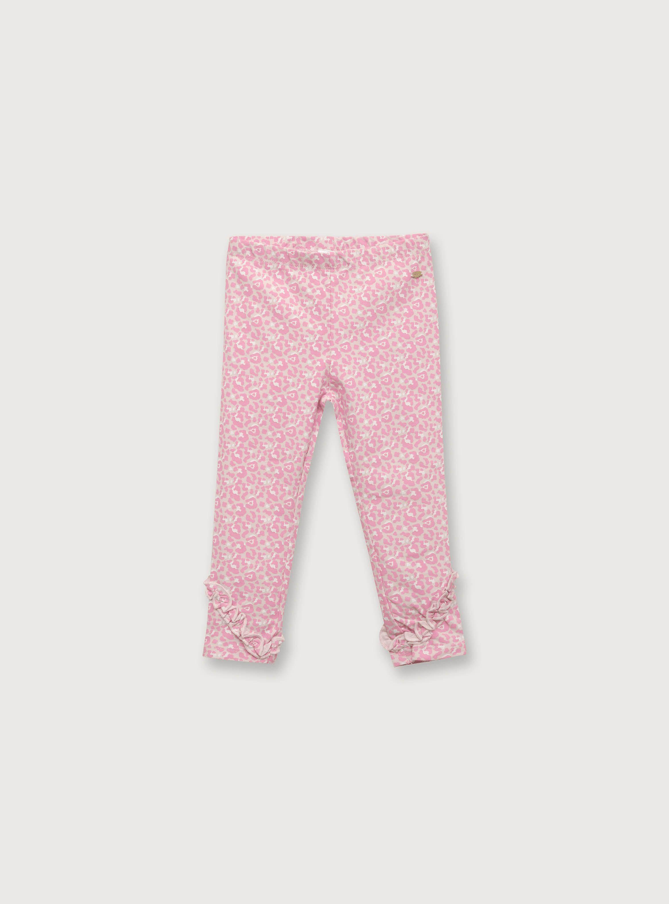 Calza De Niña Animal Print Rosado (6M A 4A) Opaline-0