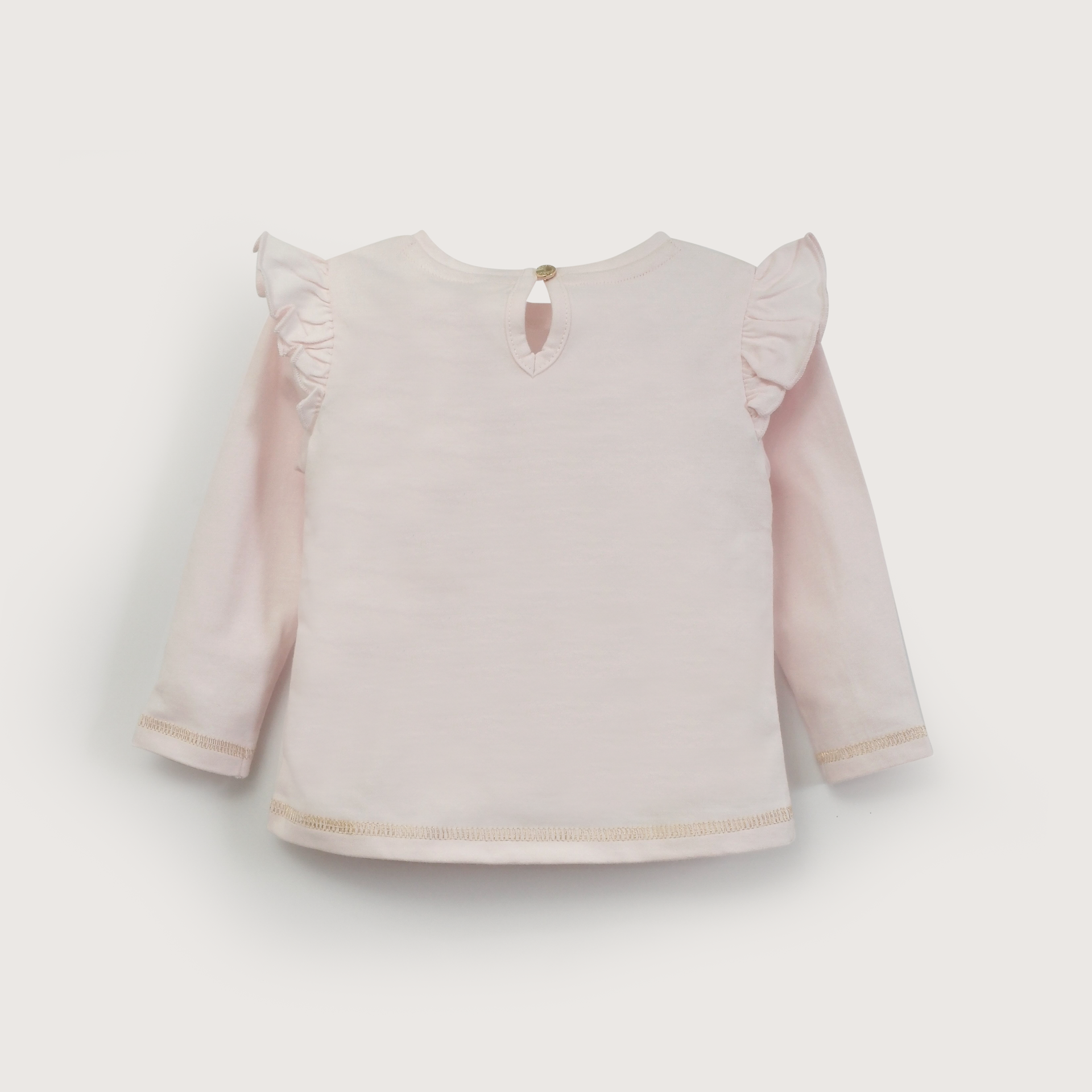 Polera manga larga rosada clara de niña-2