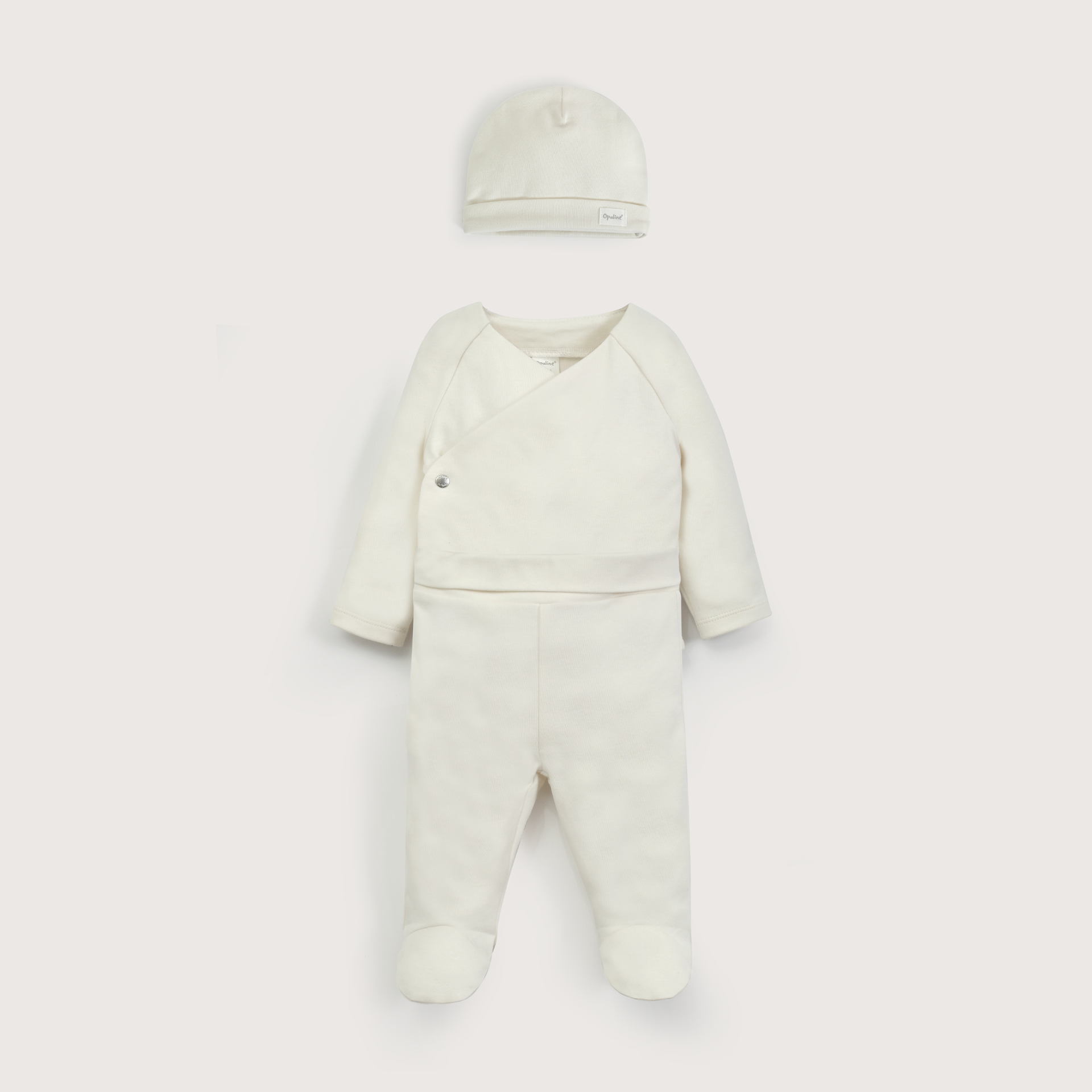 Conjunto clínica beige 3 piezas de bebé unisex-1