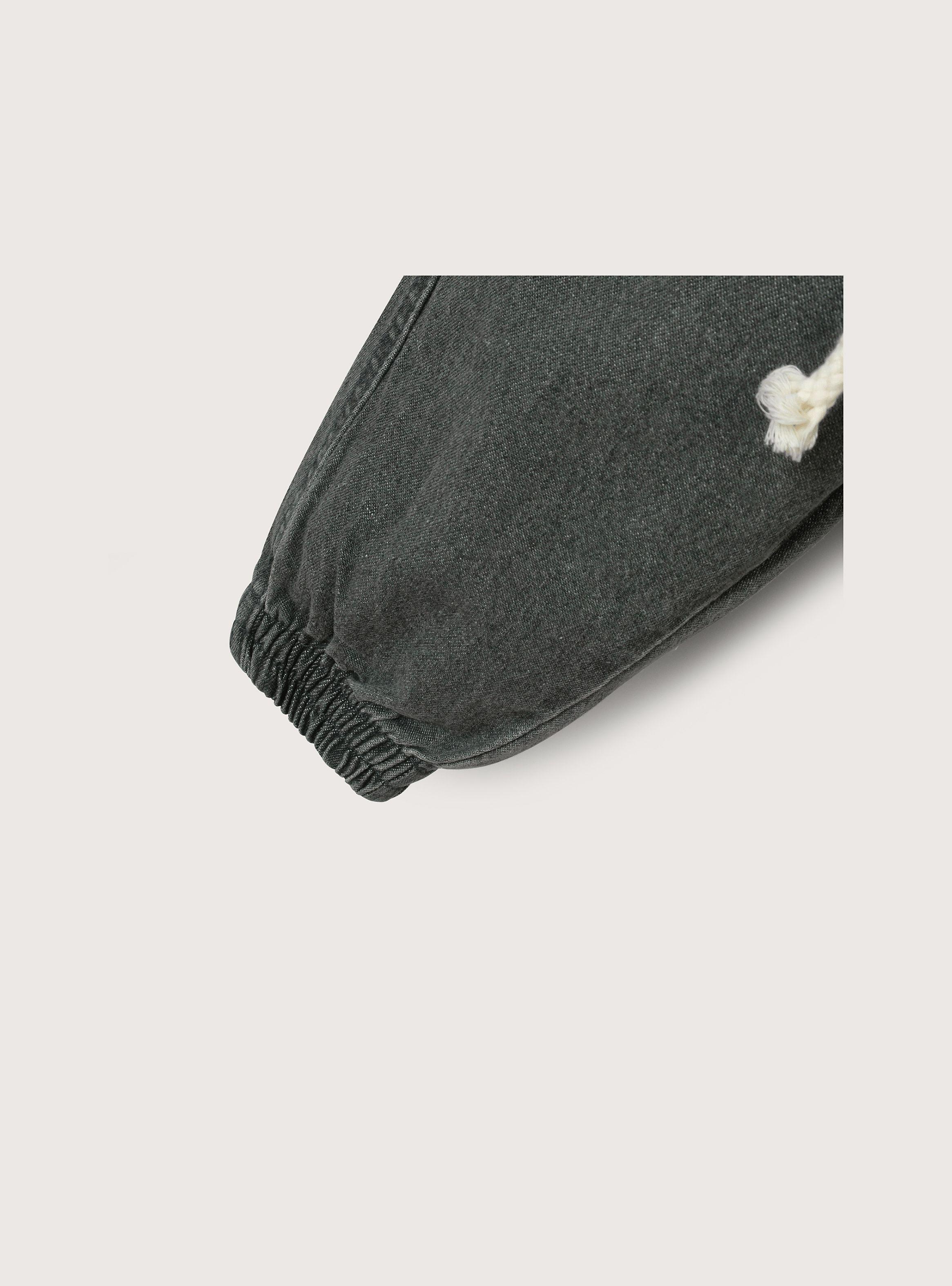 Jeans cargo de niño con puño y cintura elasticada-3
