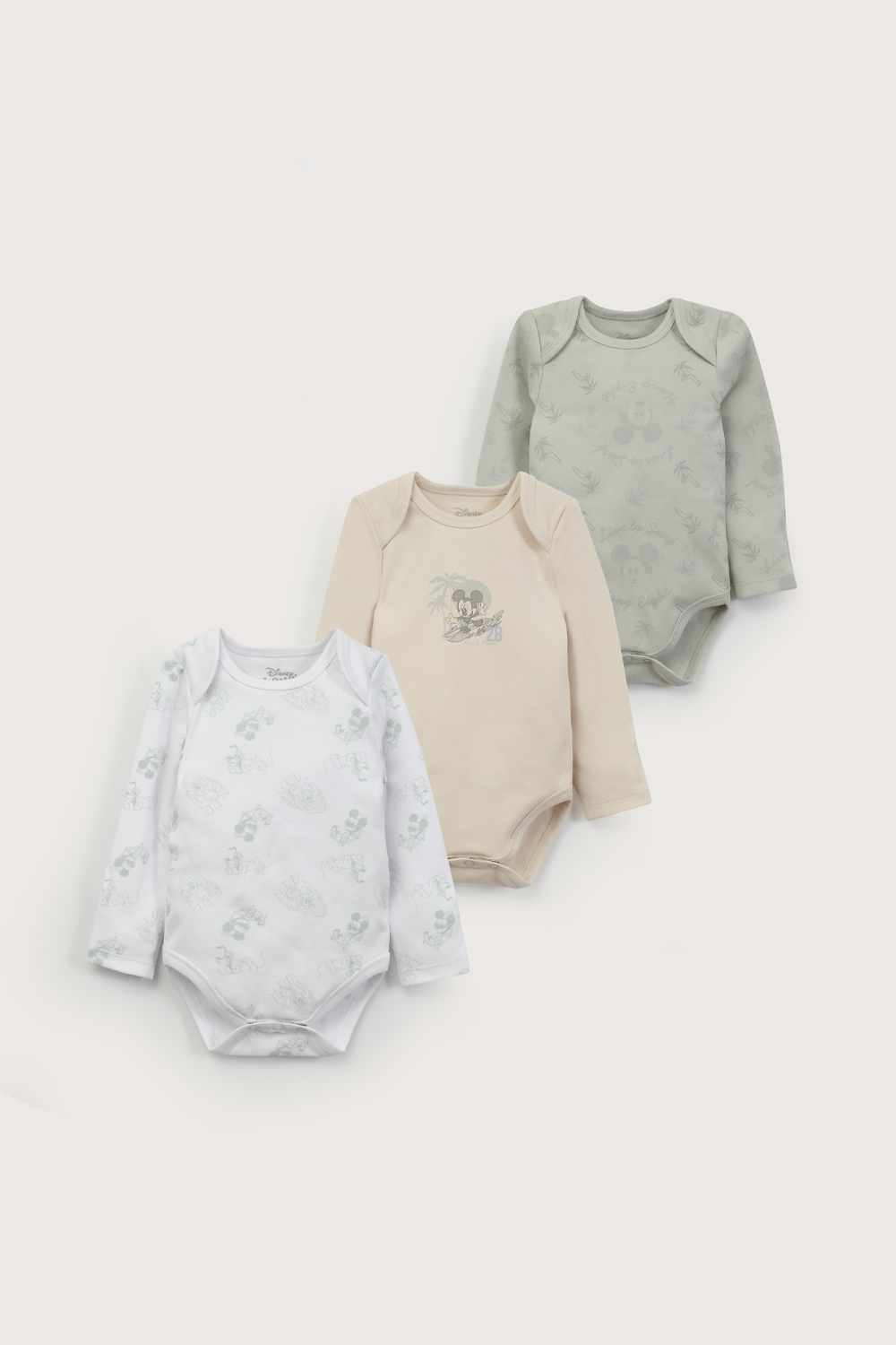 Tripack bodies manga larga disney de bebé niño-1
