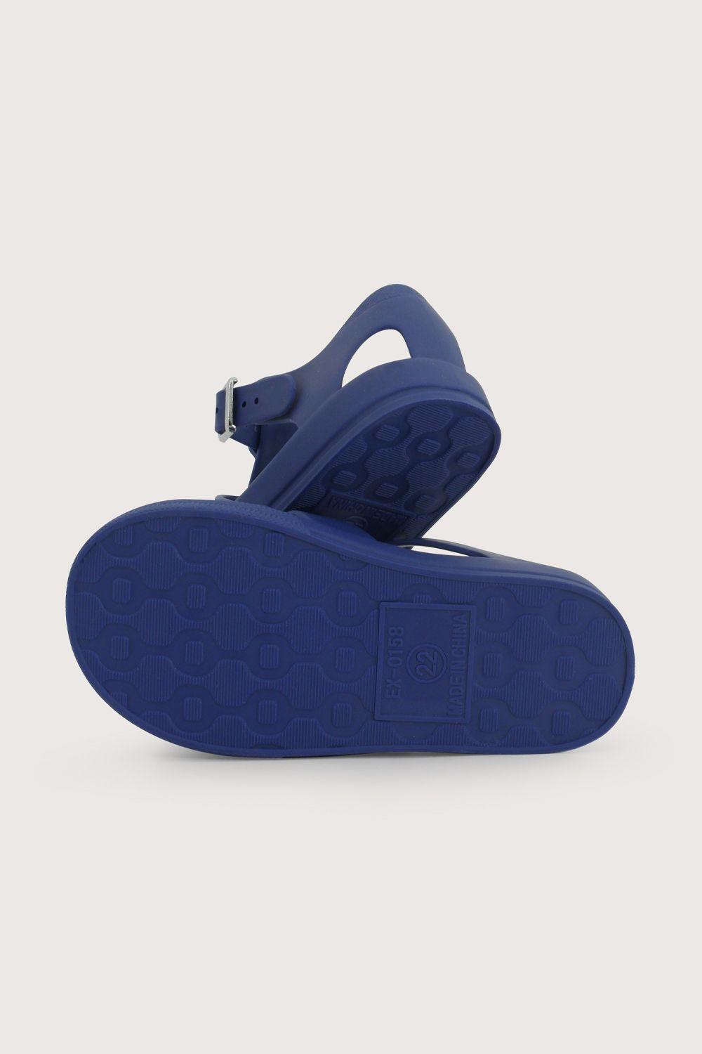 Sandalia aqua azul de niño hebilla-2