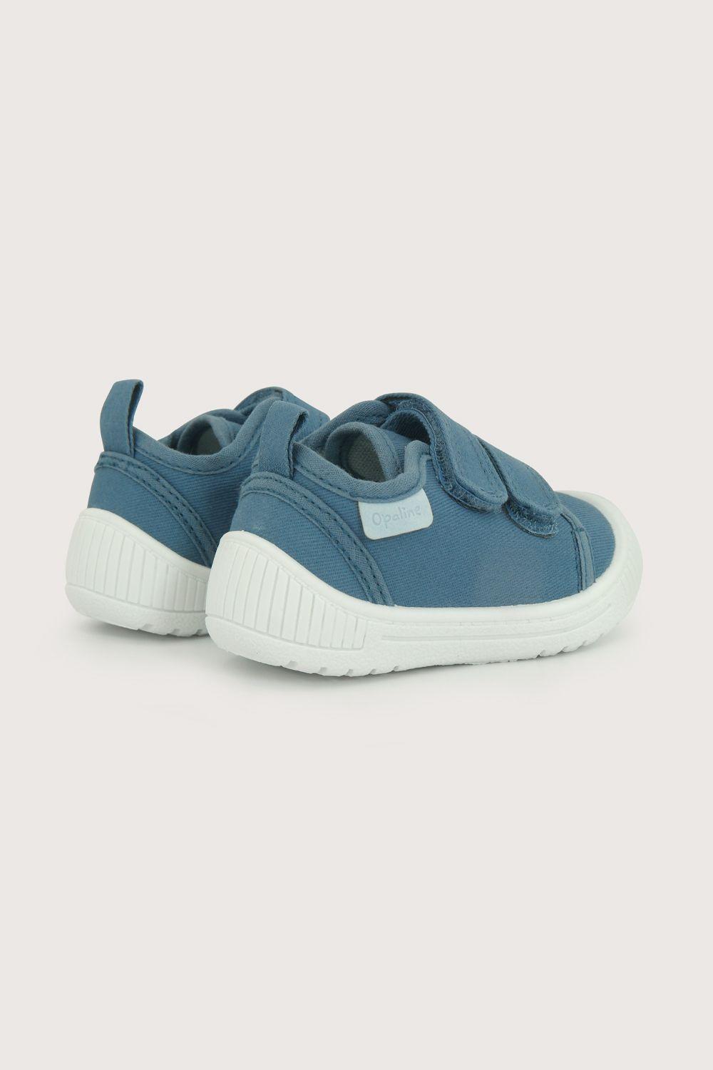 Zapatilla primeros pasos azul de niño-4