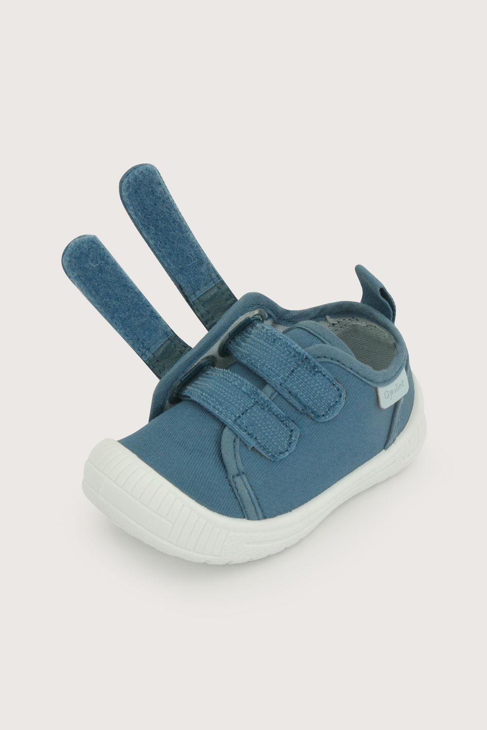 Zapatilla primeros pasos azul de niño-5