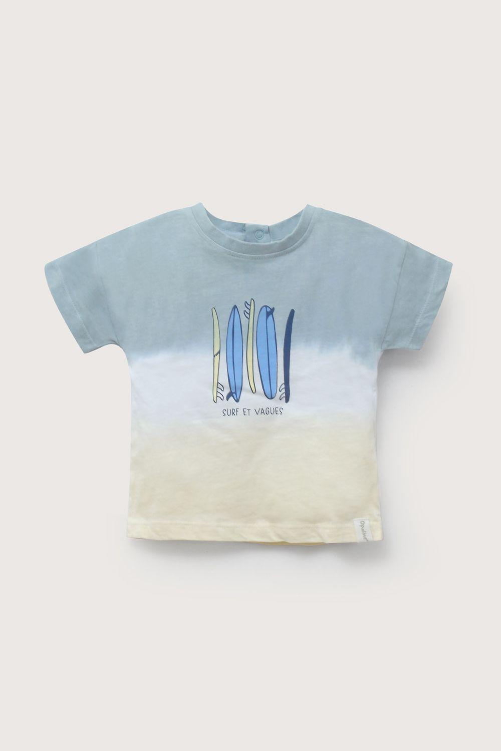 Polera manga corta amarilla de niño-1