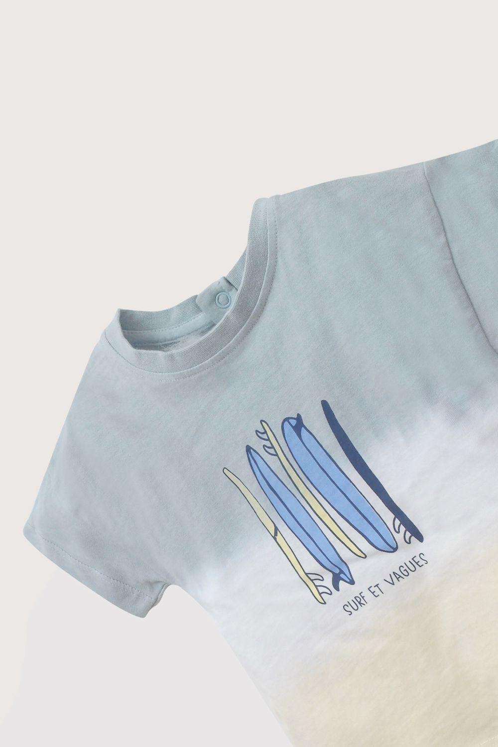 Polera manga corta amarilla de niño-3