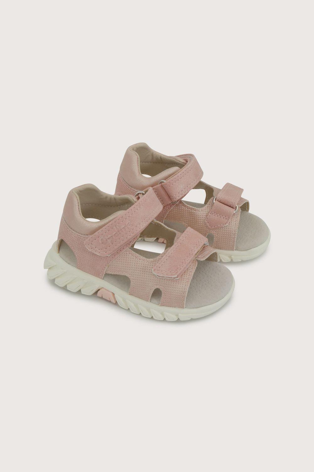 Sandalia velcros rosada de niña-0