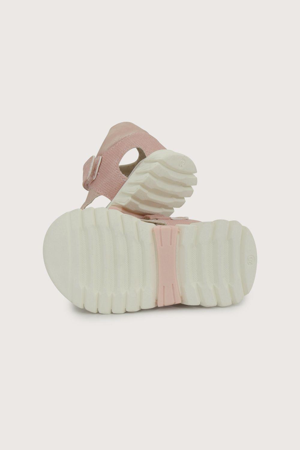 Sandalia velcros rosada de niña-2