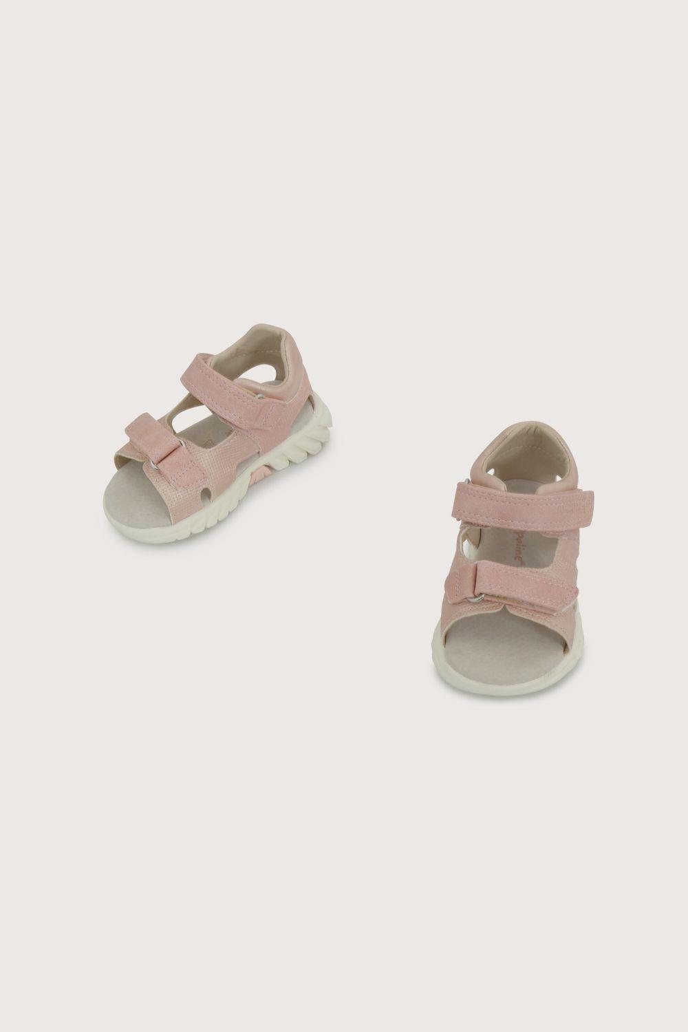 Sandalia velcros rosada de niña-3