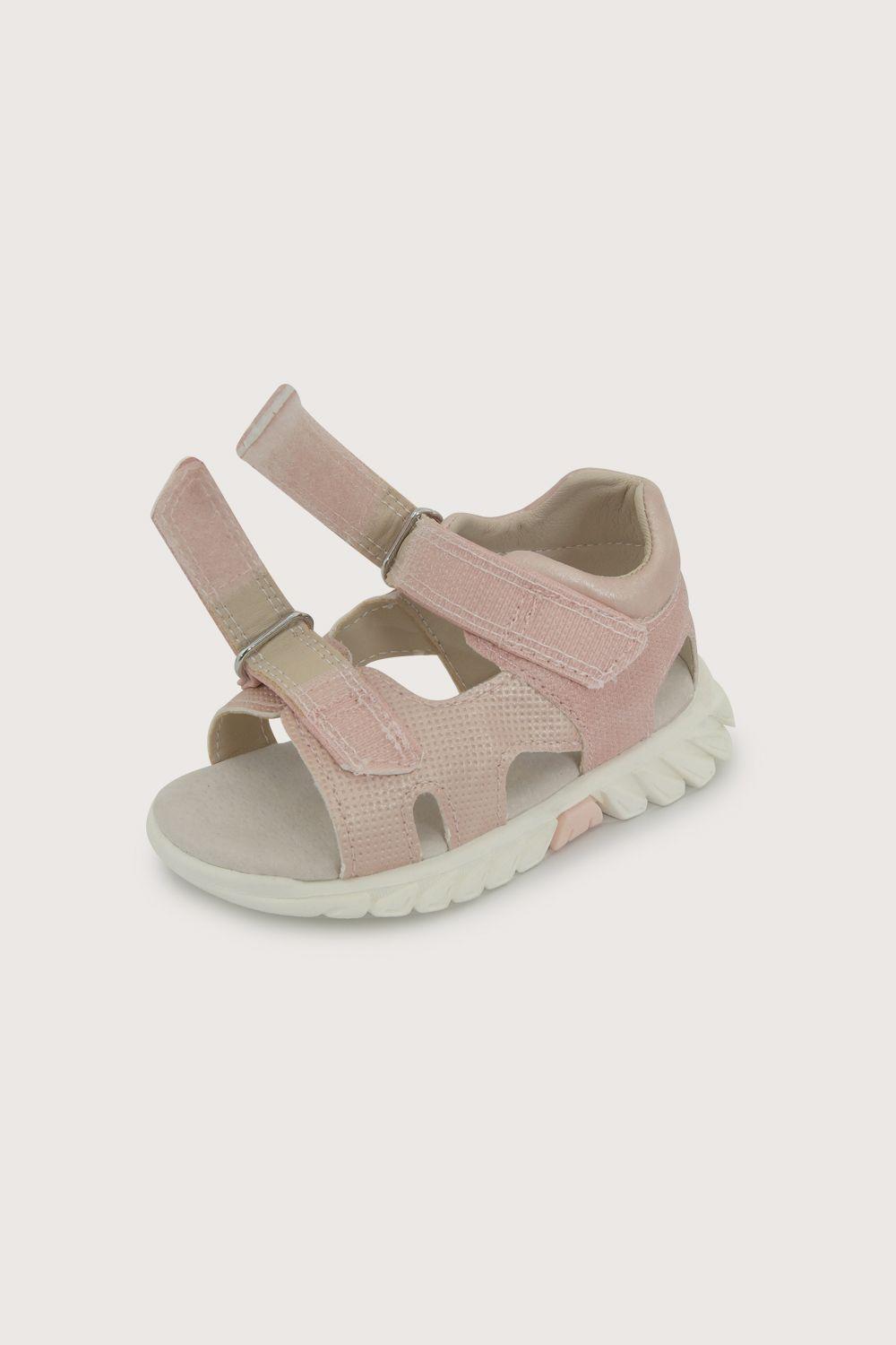 Sandalia velcros rosada de niña-5