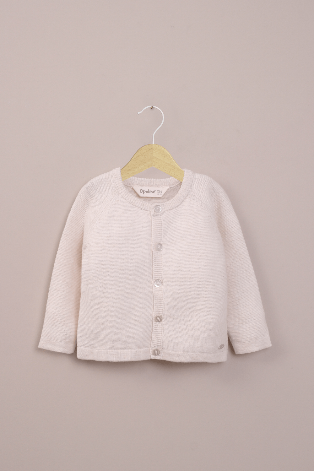 Chaleco beige de bebé unisex-0