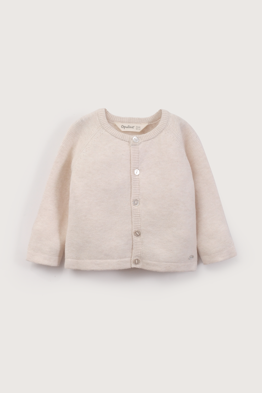 Chaleco beige de bebé unisex-1