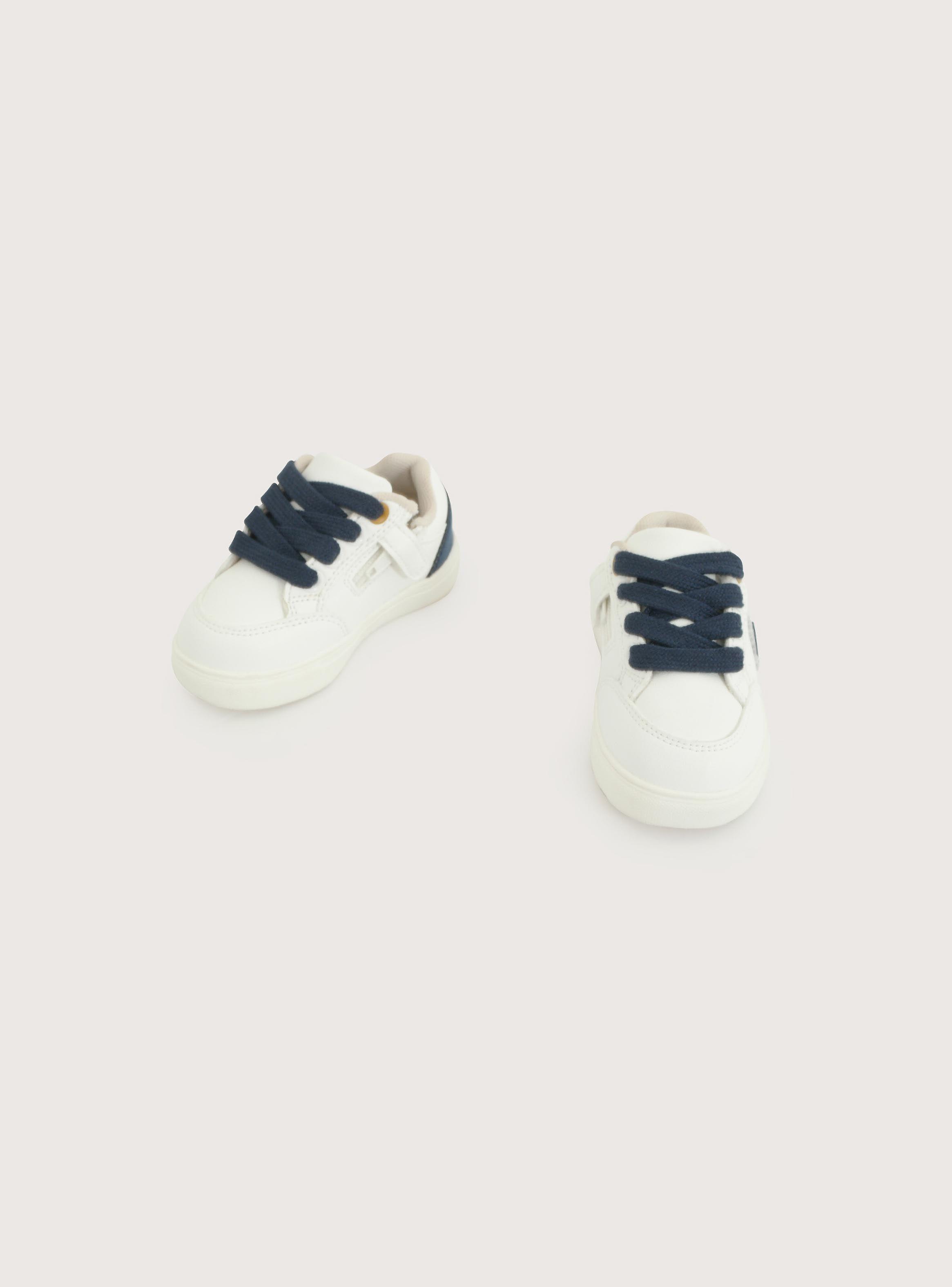 Zapatilla Urbana Blanca Azul Niño-3