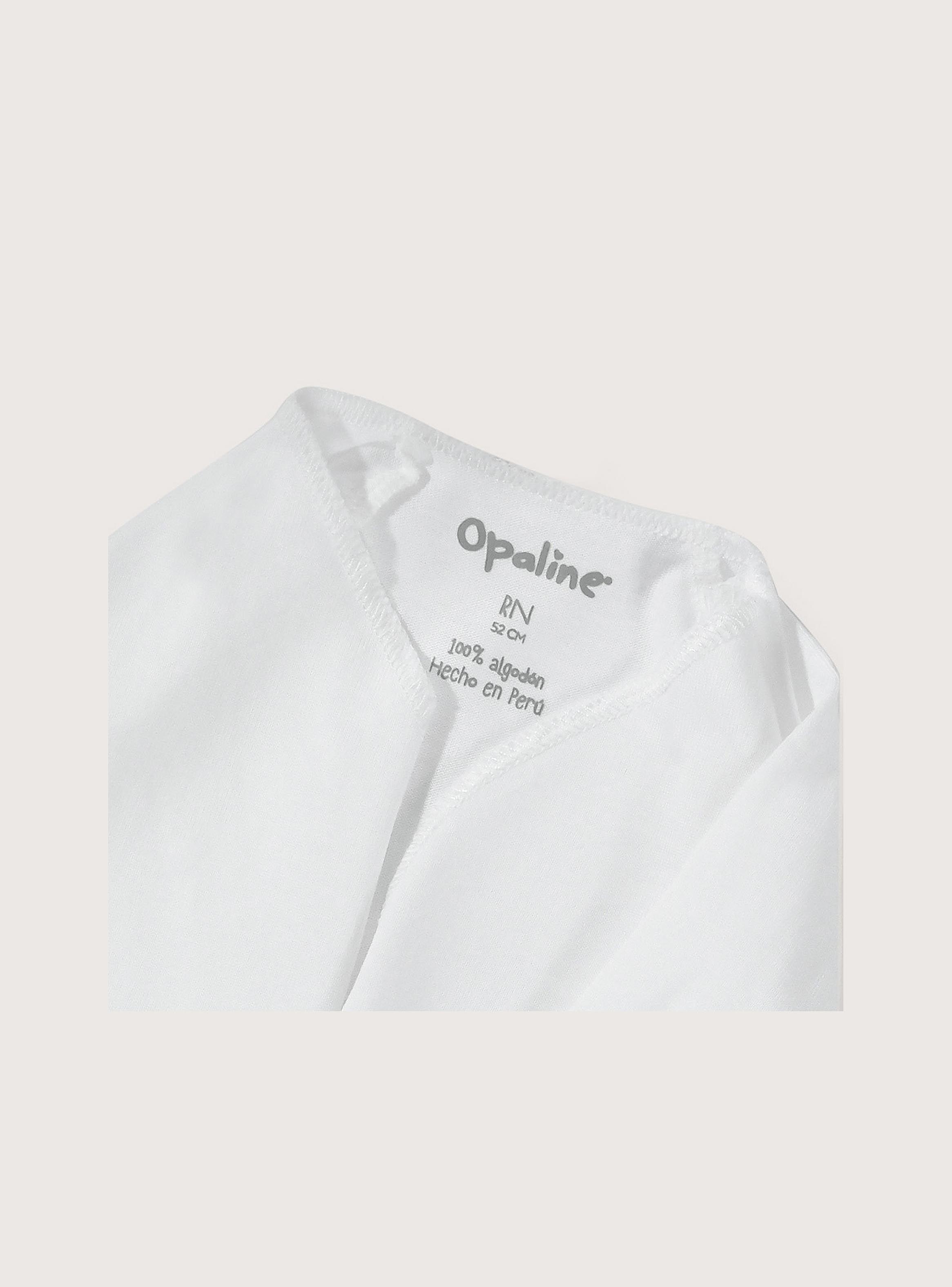 Pack De 2 Camisetas Guante Blancas Bebe Opaline-3