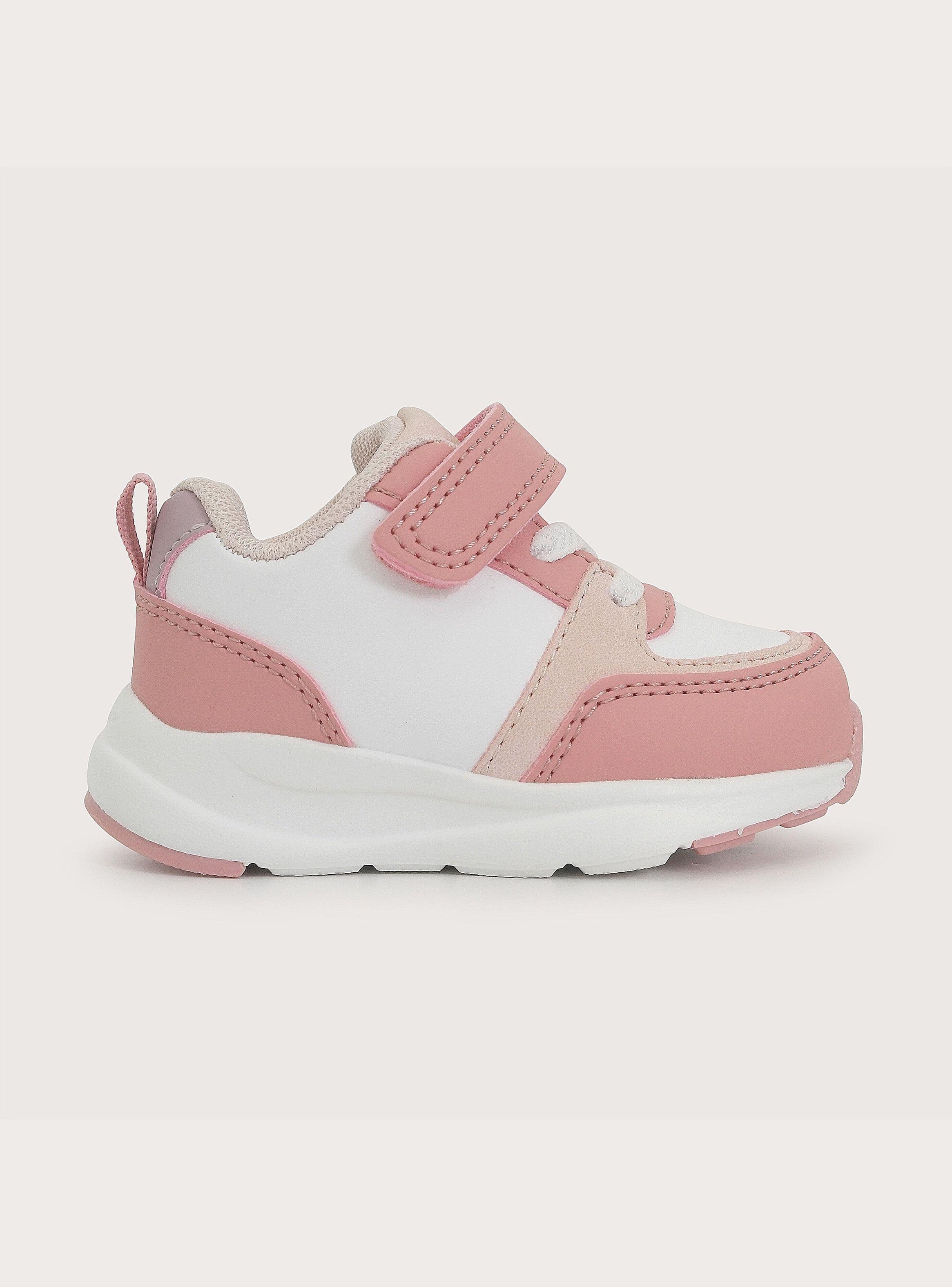 Zapatilla Sport Blanca Rosado Niña-1