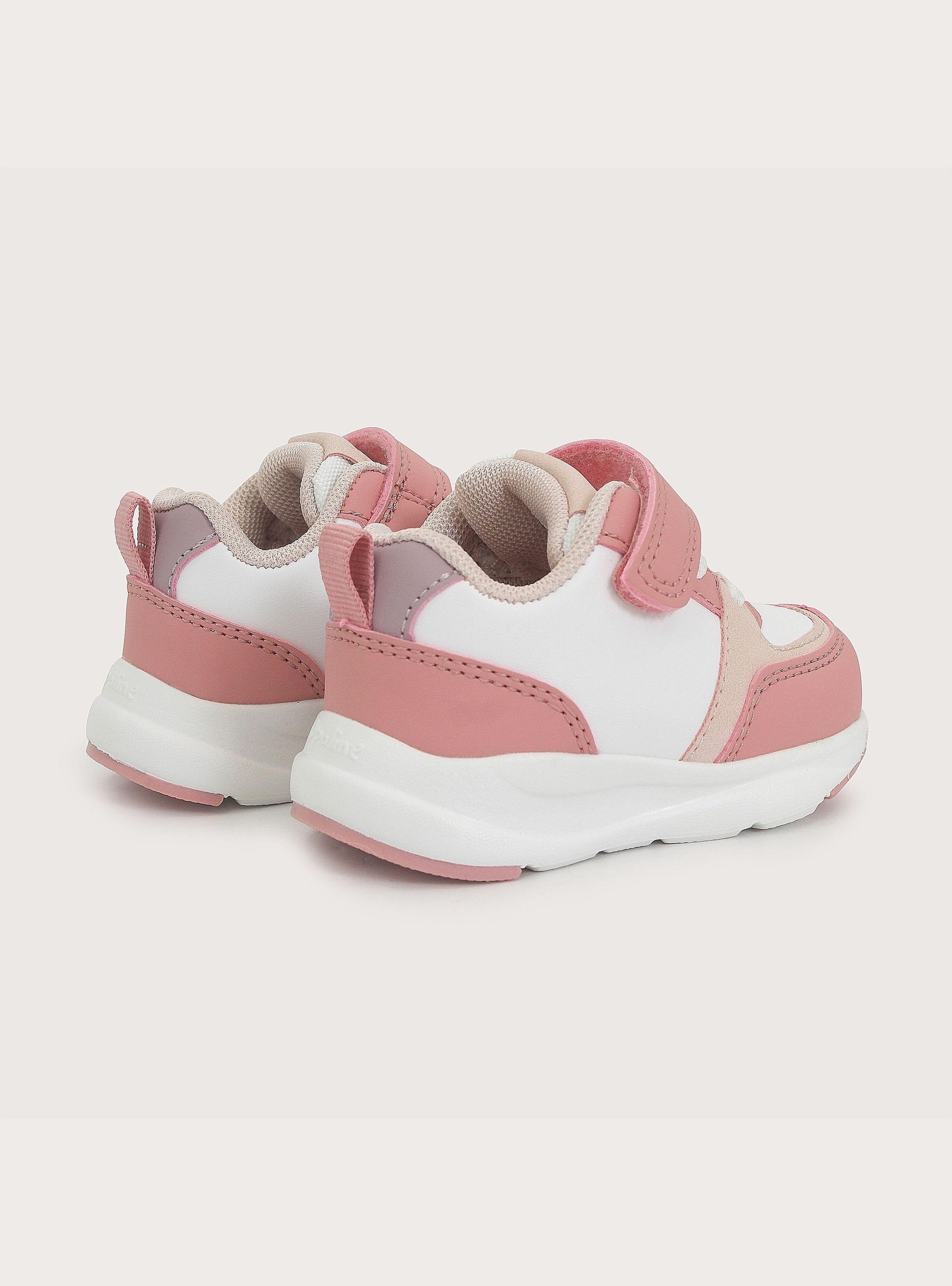 Zapatilla Sport Blanca Rosado Niña-4
