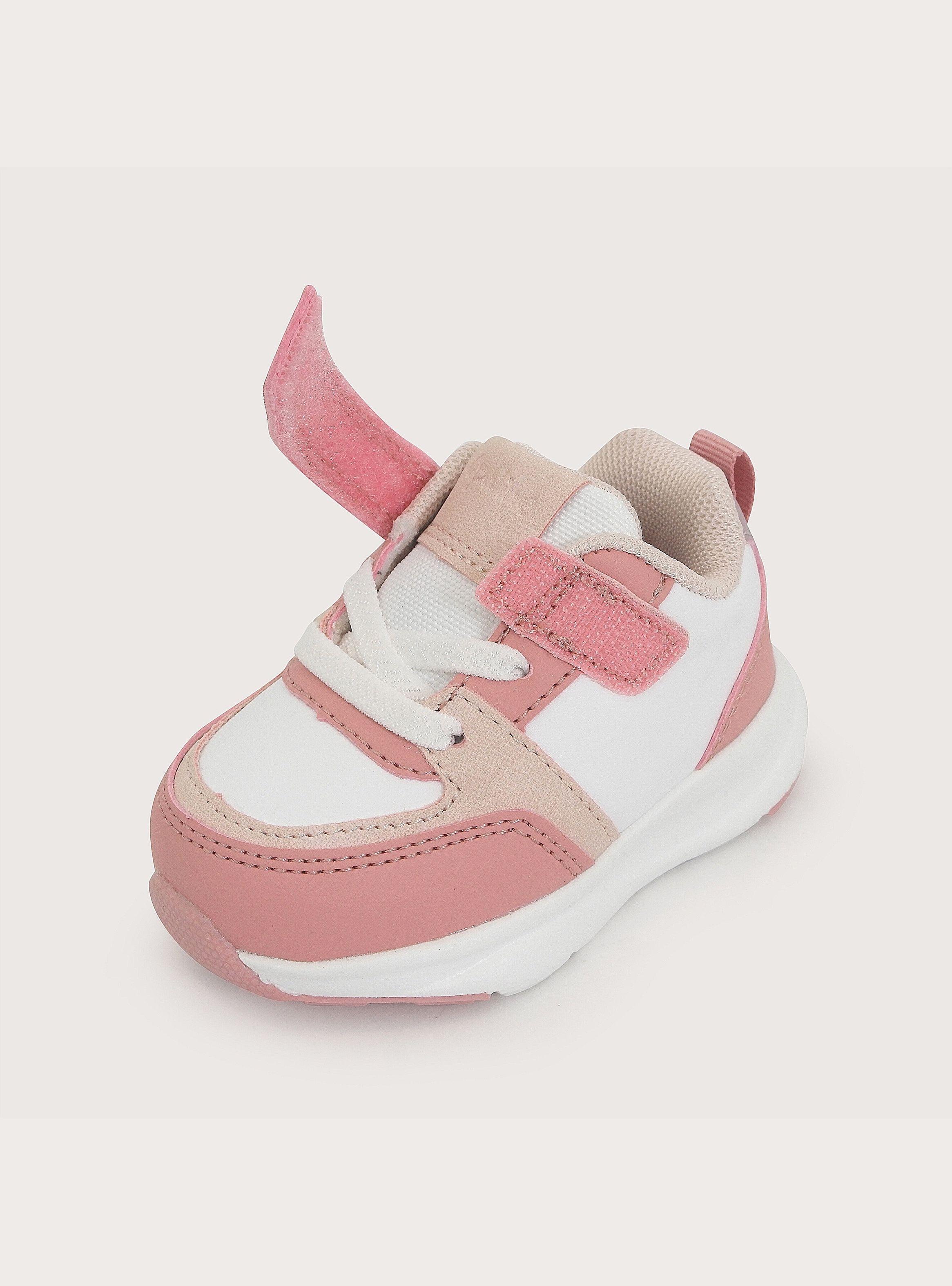 Zapatilla Sport Blanca Rosado Niña-5