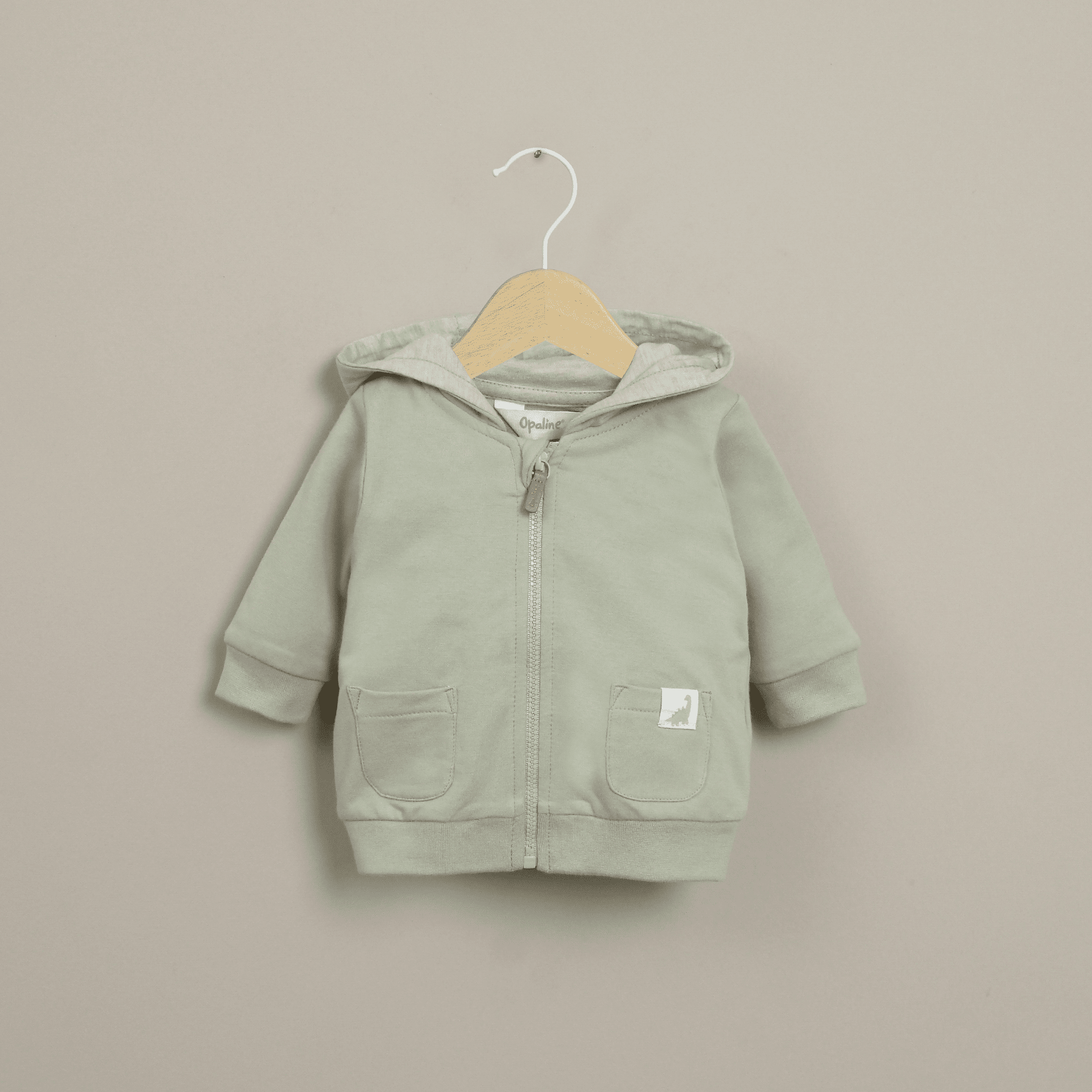 Polerón verde de bebé niño-0