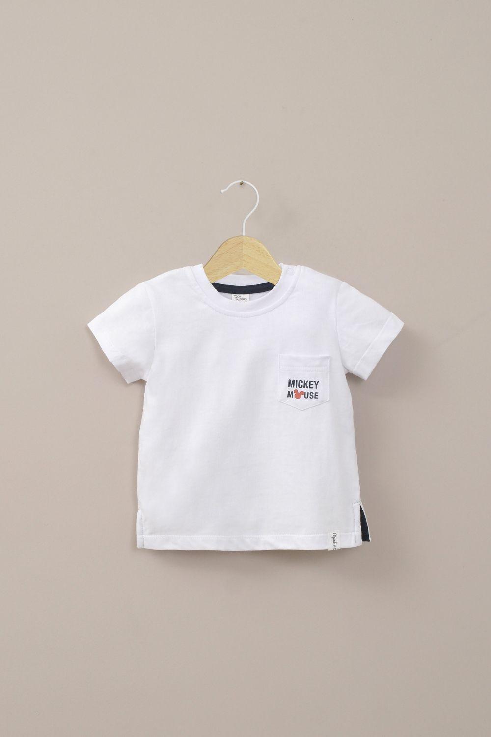 Polera blanca disney de niño-0