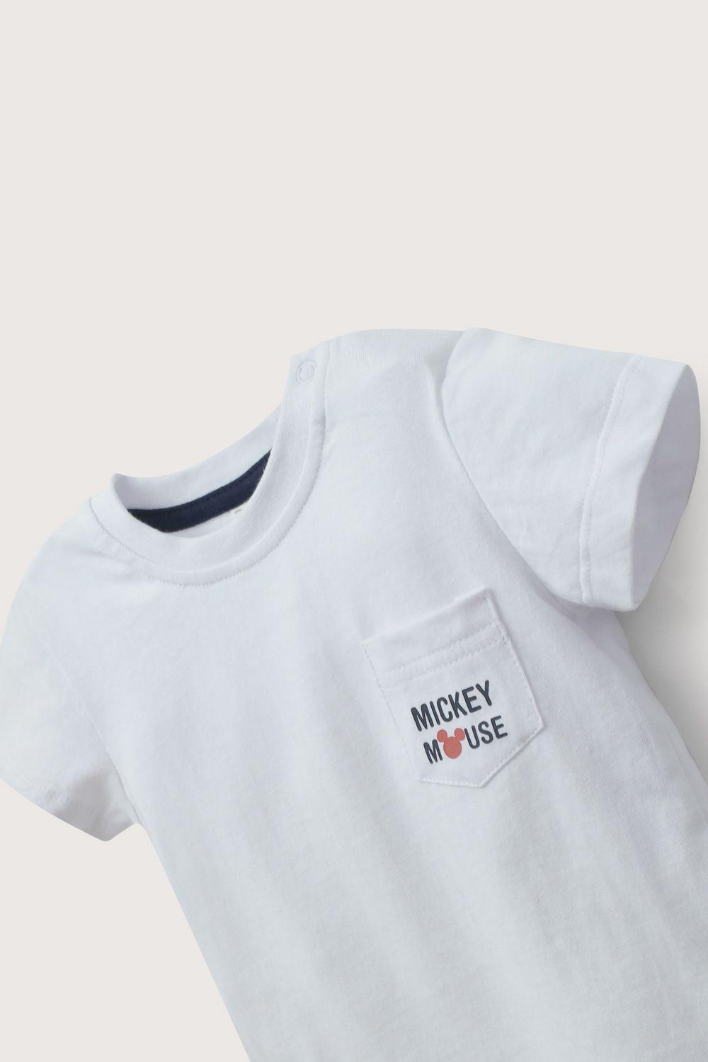 Polera blanca disney de niño-3