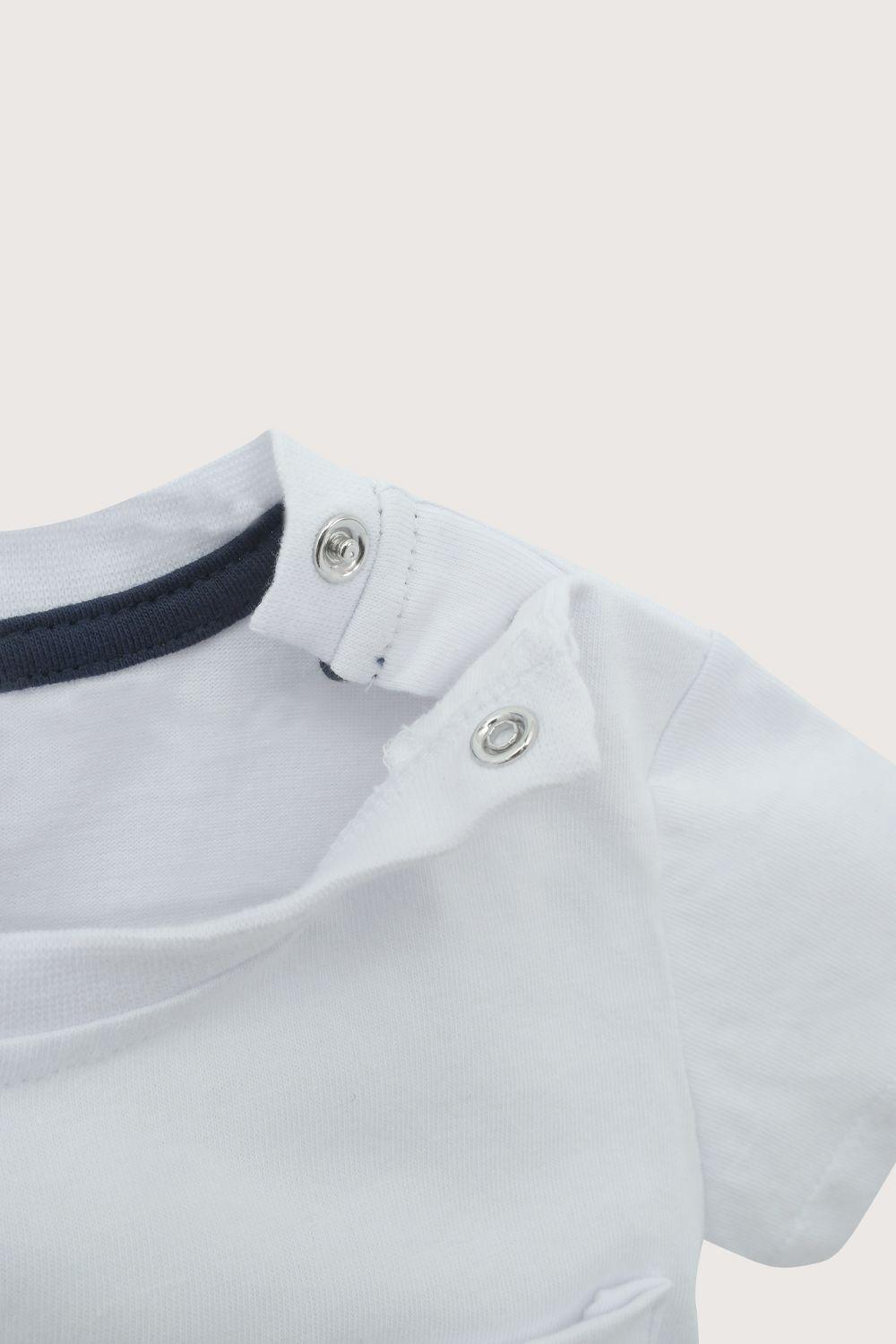 Polera blanca disney de niño-4