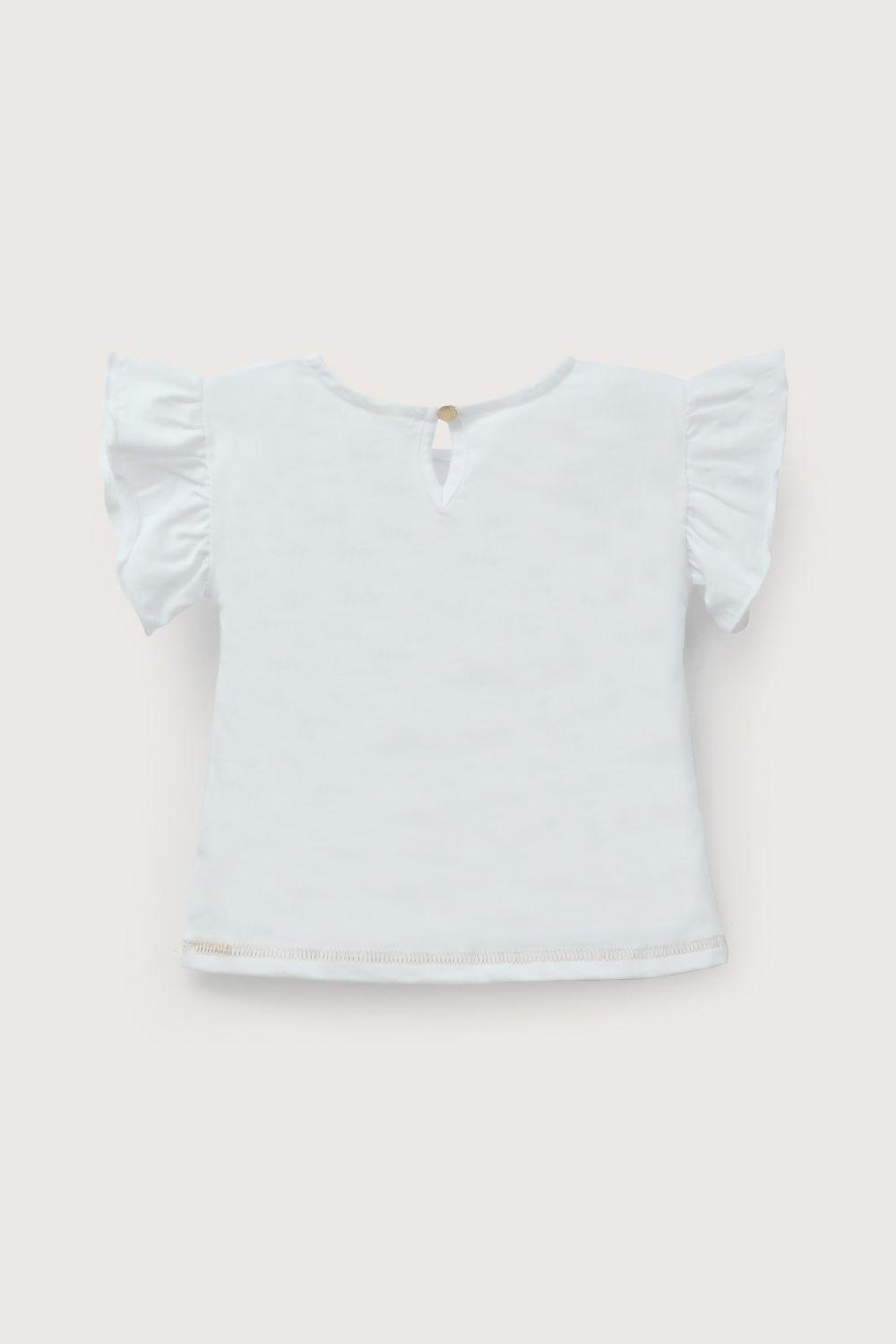 Polera blanca disney de niña-2