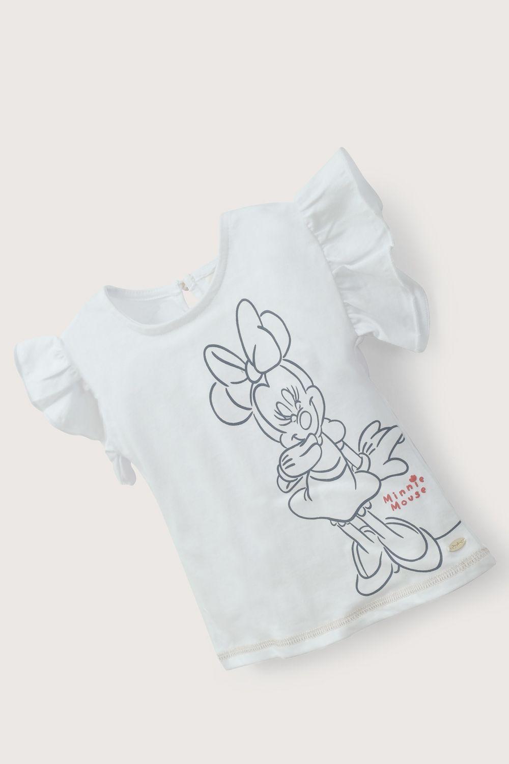 Polera blanca disney de niña-3