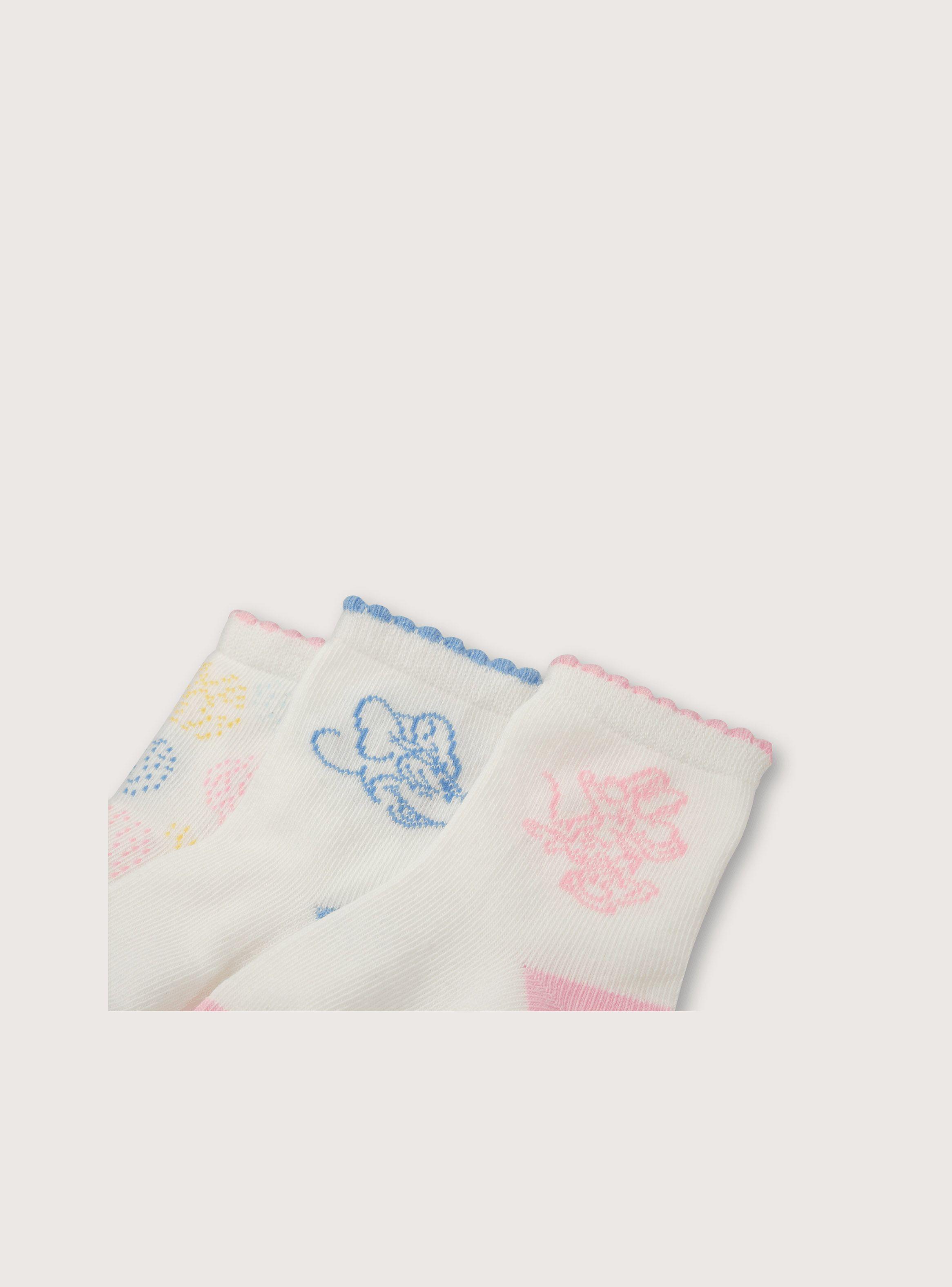 3 Pack Calcetin Rosado Disney de Niña-1