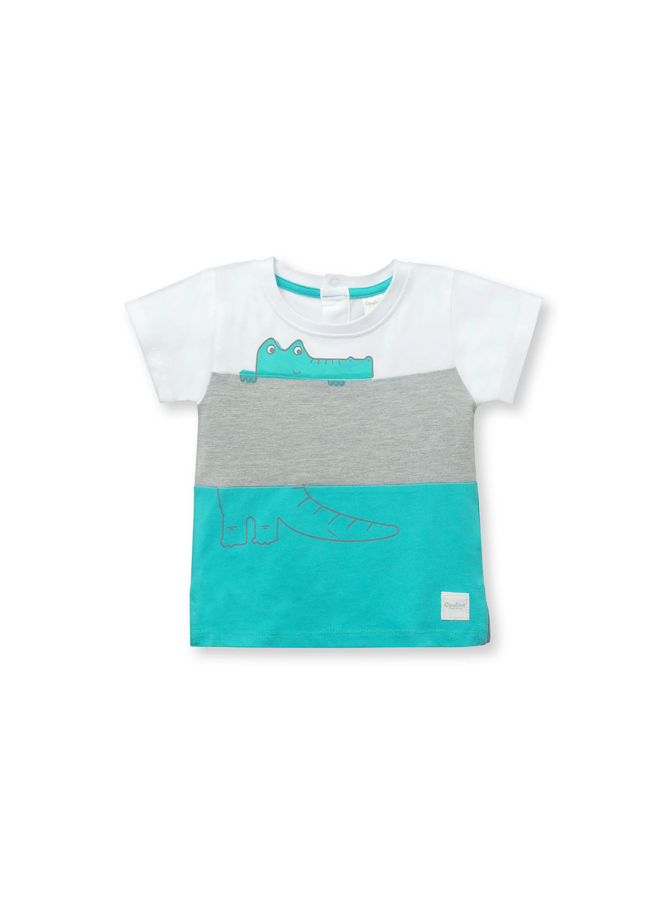 Polera De Niño Dino Blanco (6M A 4A) Opaline-0