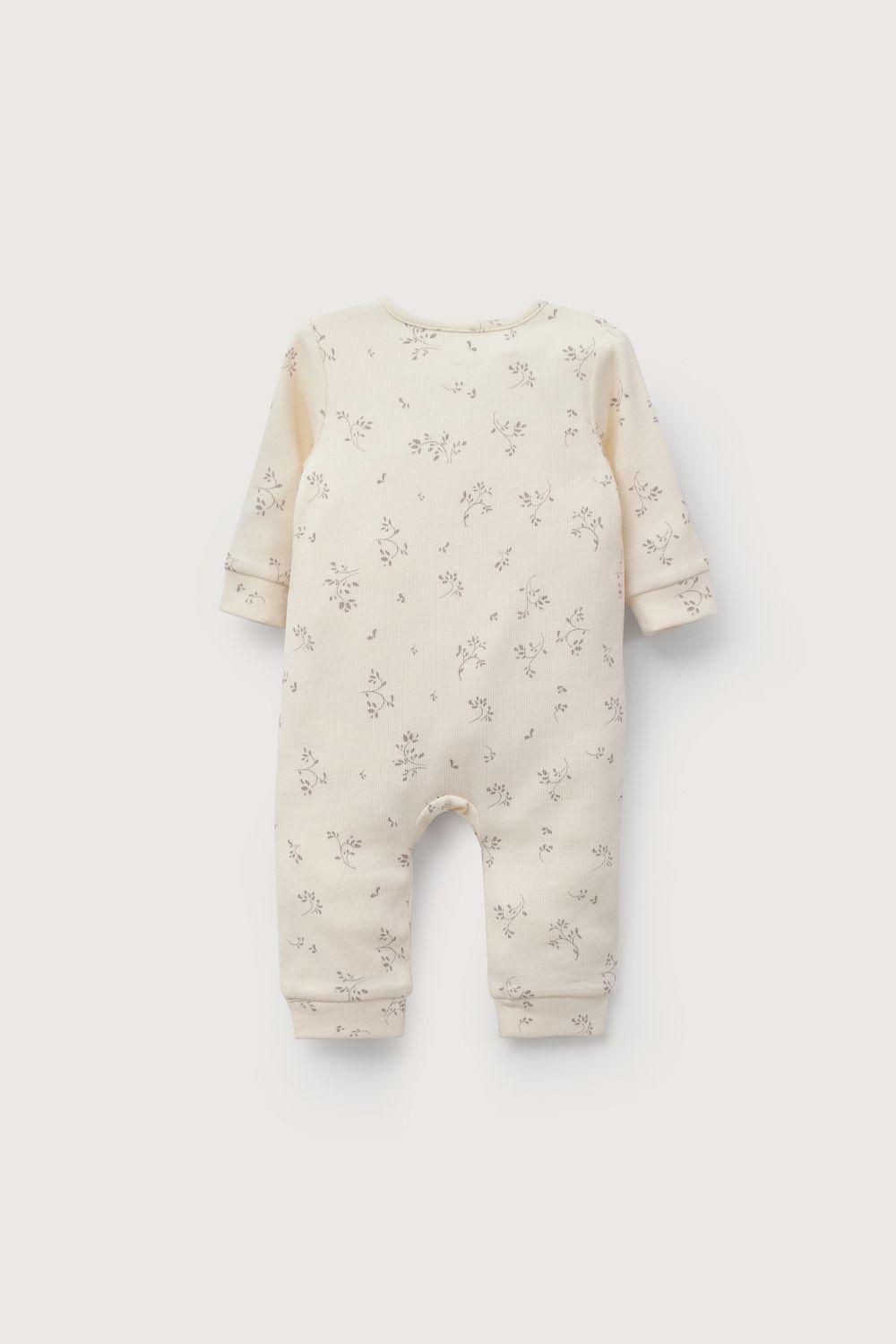 Osito estampado beige de bebé niño-2