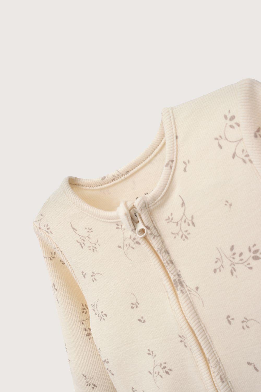 Osito estampado beige de bebé niño-3