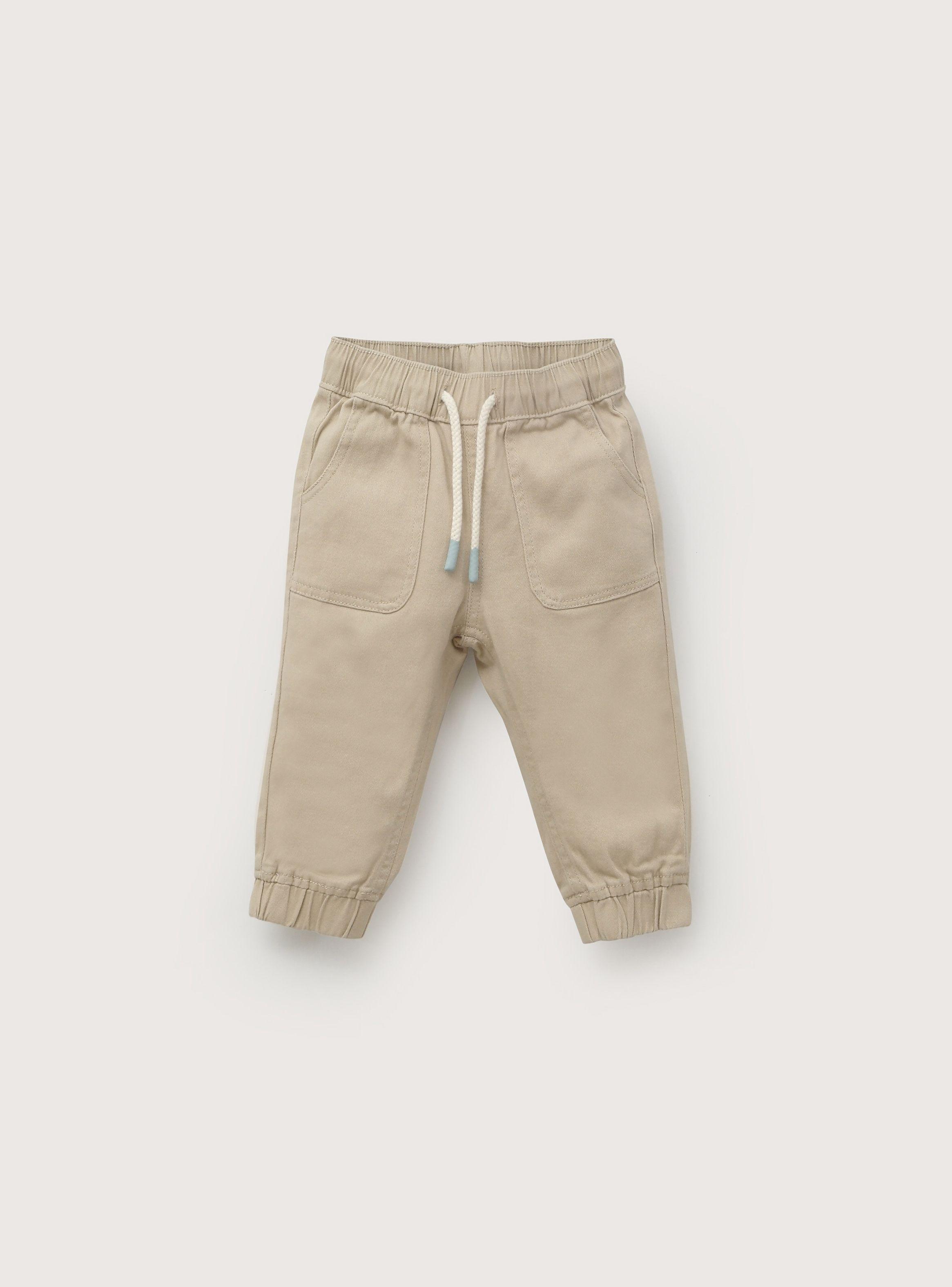 Pantalón jogger beige de niño-1