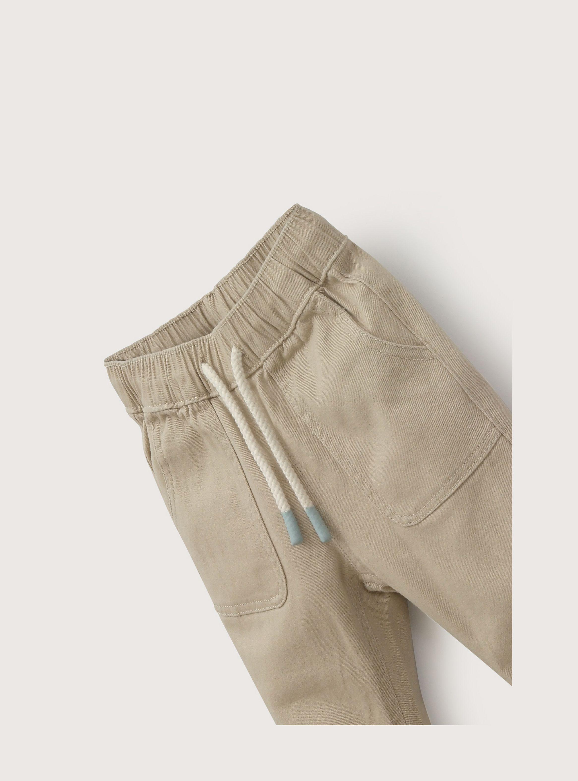Pantalón jogger beige de niño-3