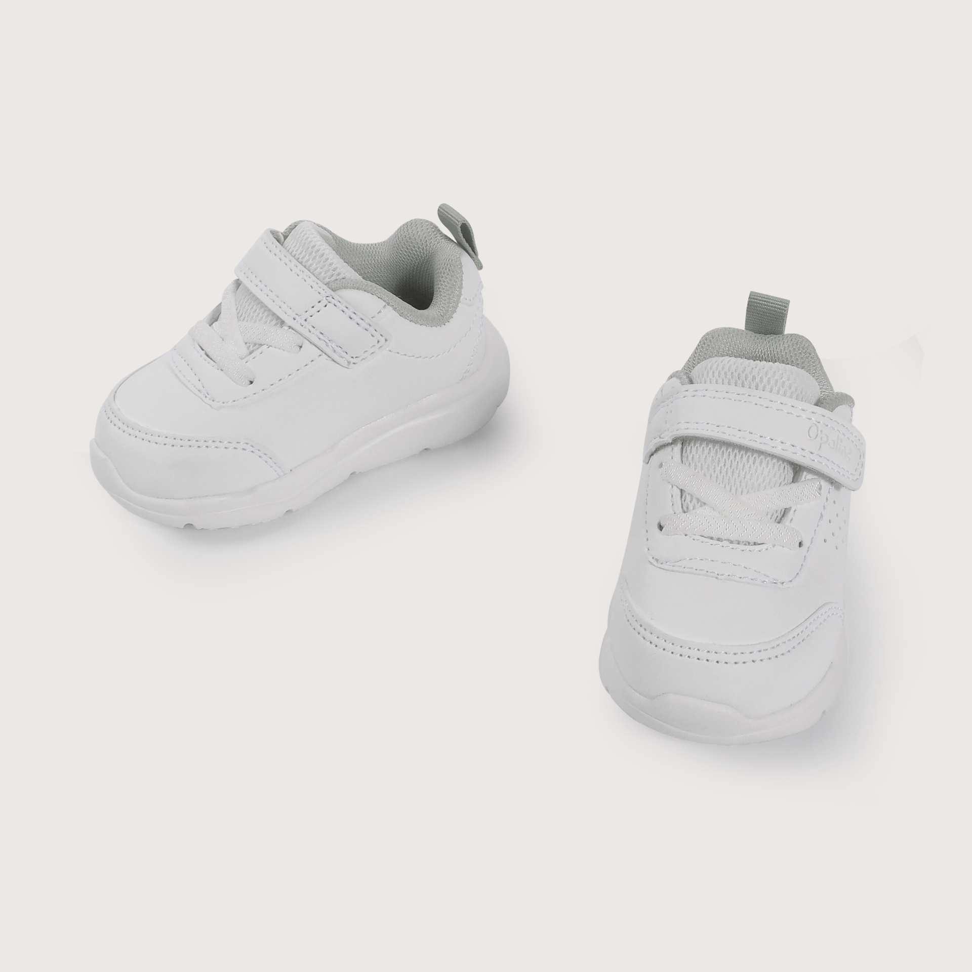 Zapatilla primeros pasos deportiva blanca de niño-3