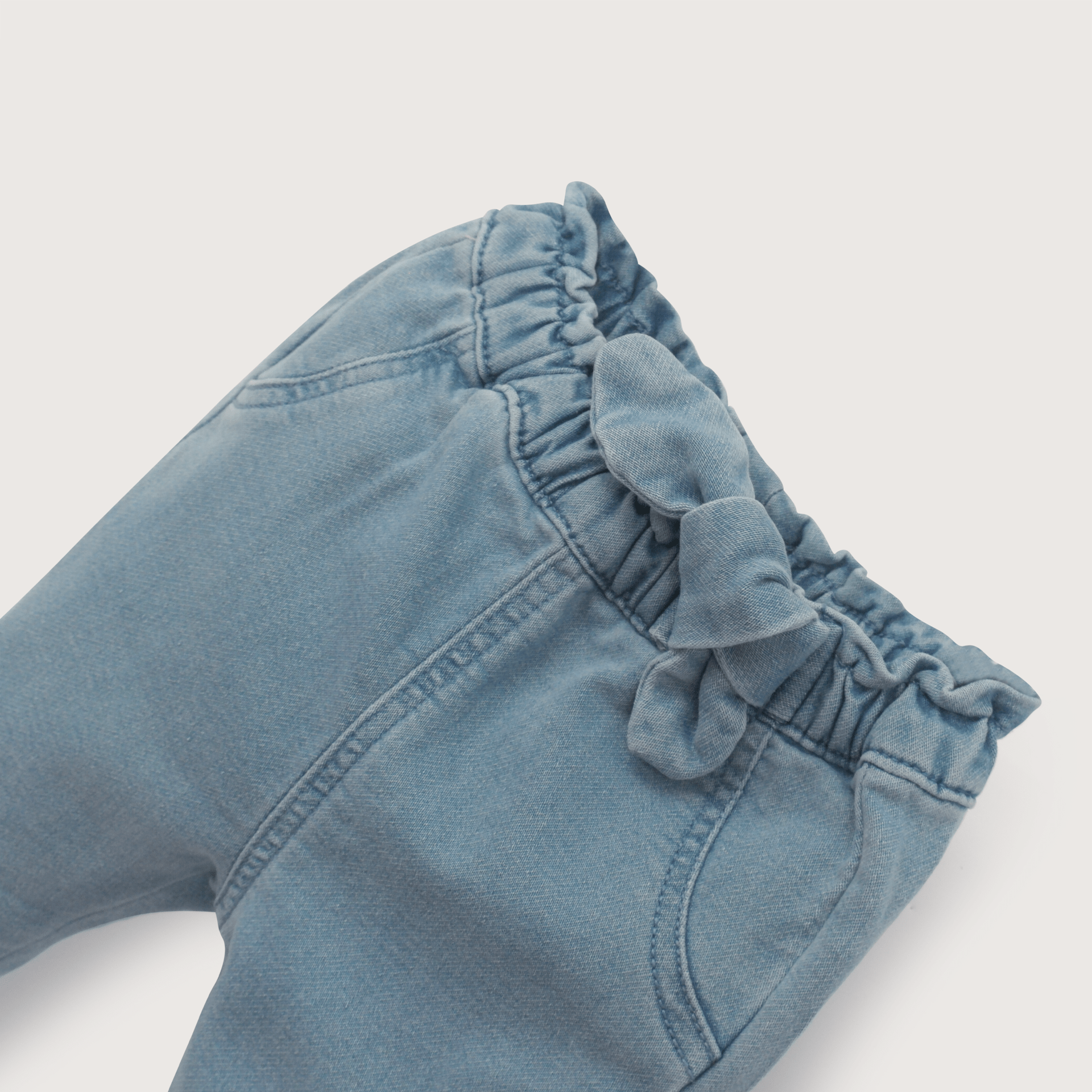 Jeans azul de bebé niña-3