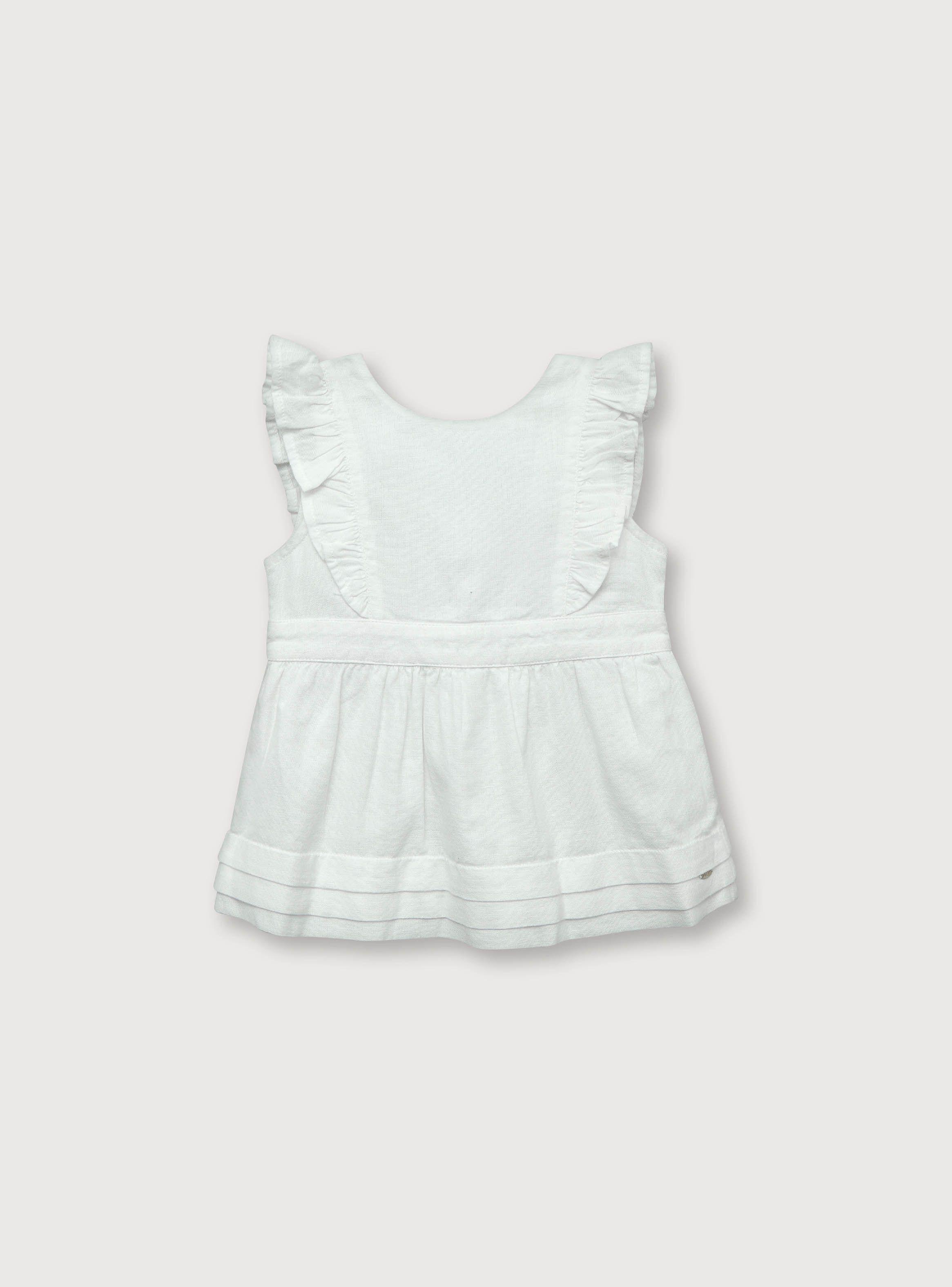 Vestido Niña Navidad Blanco (rn A 9 Meses)-0