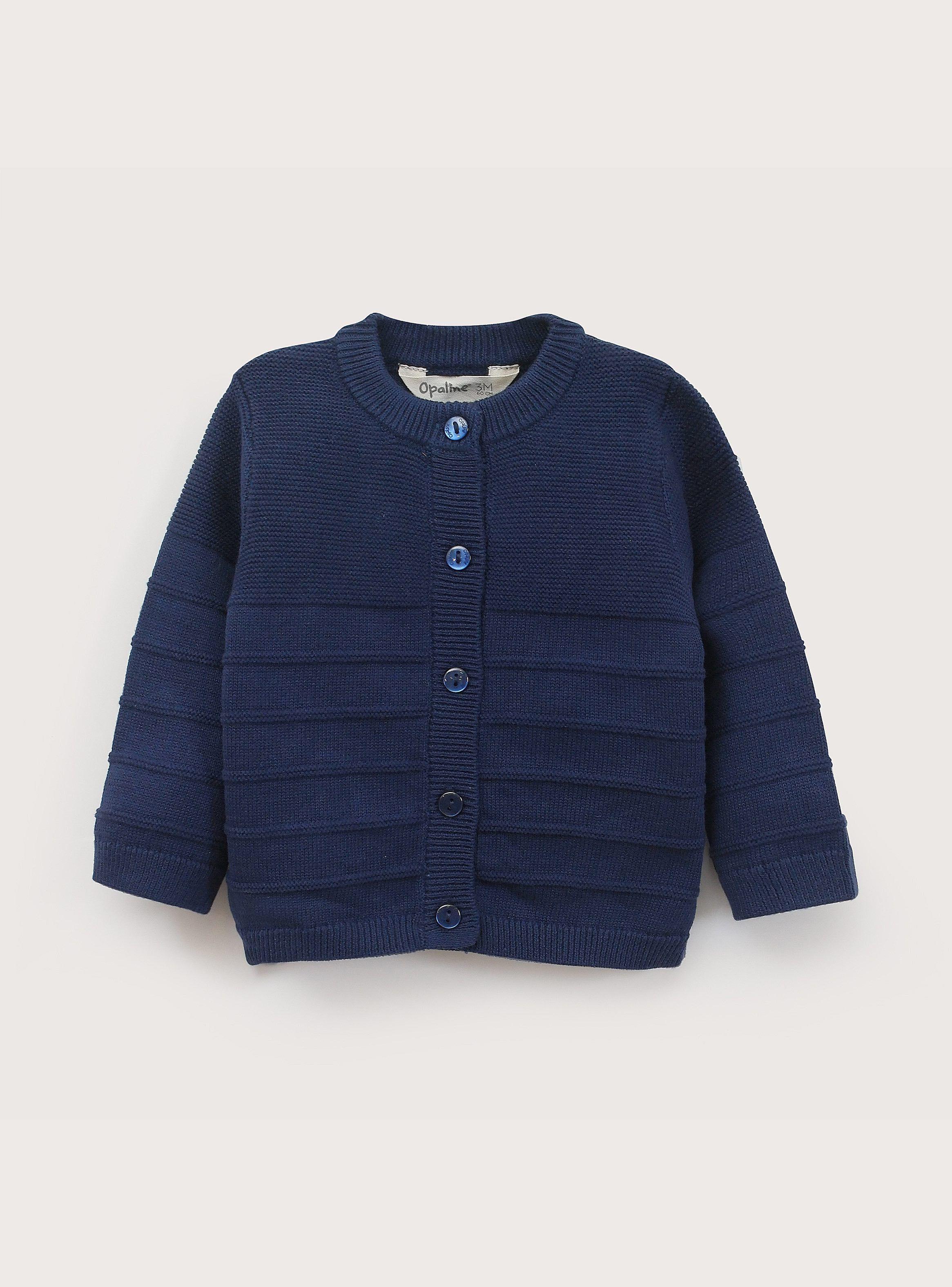 Conjunto Tejido Bebe Niño Azul-2