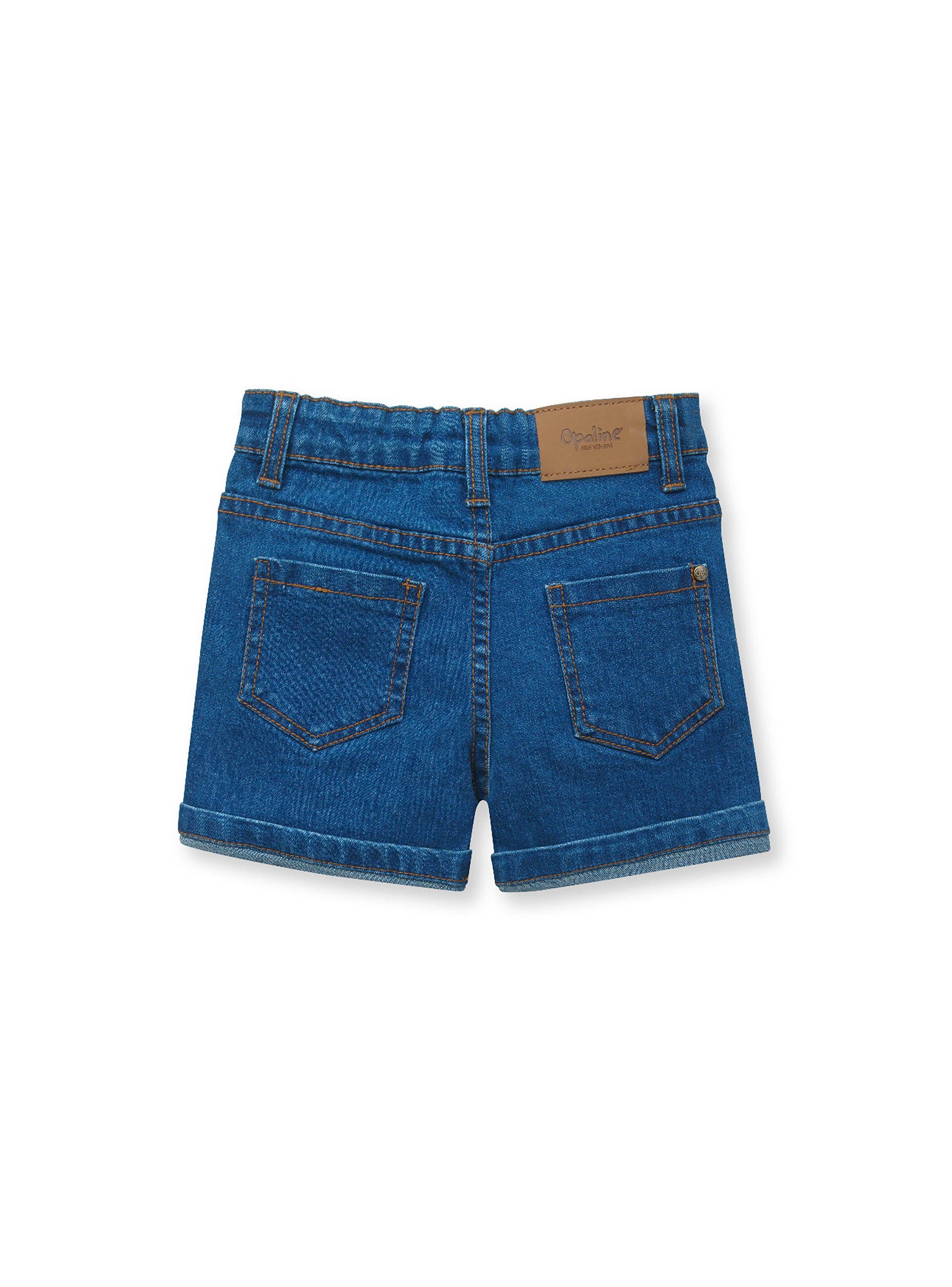 Short De Niño Denim Esencial Azul (6M A 4A) Opaline-1
