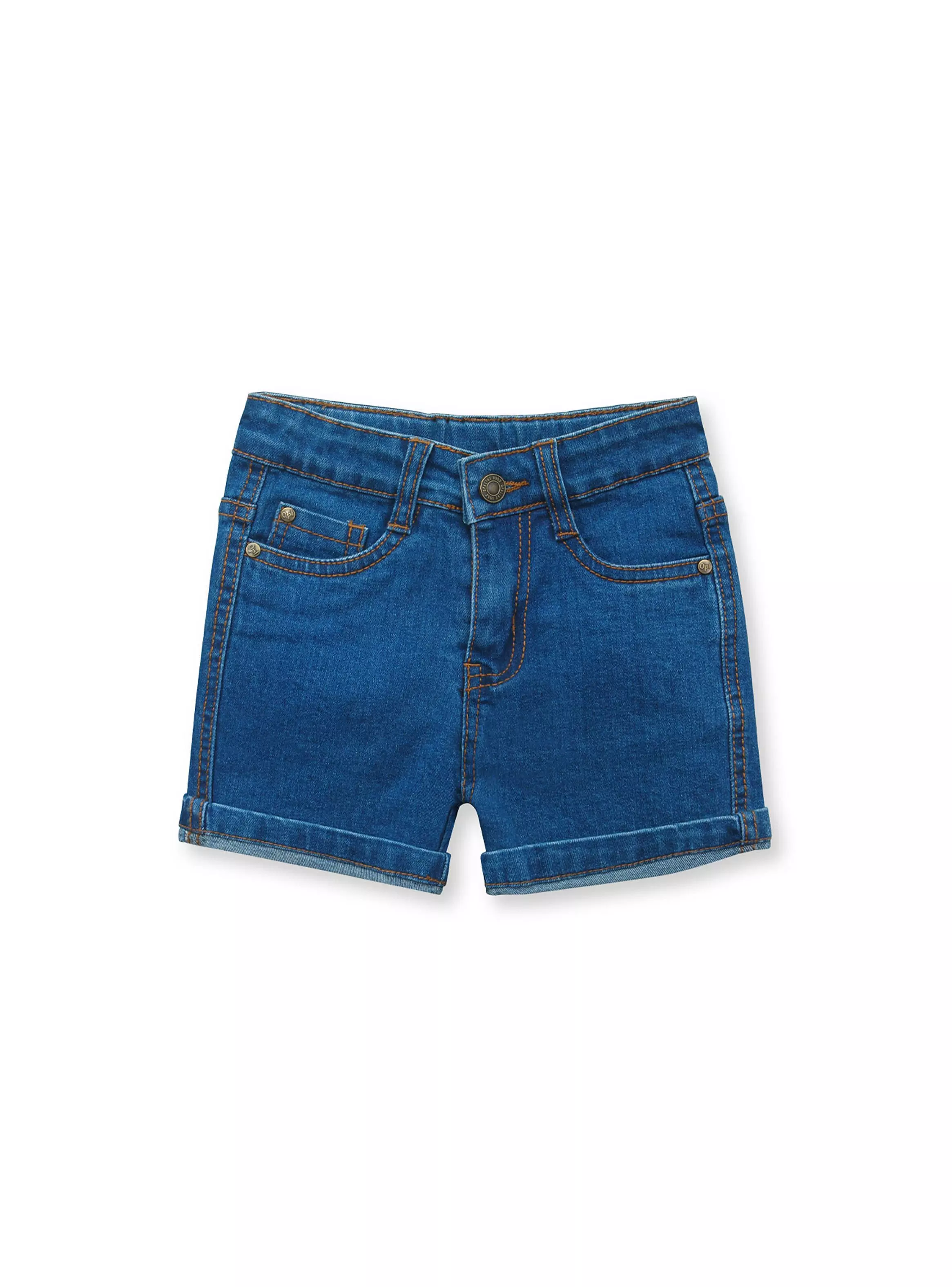 Short De Niño Denim Esencial Azul (6M A 4A) Opaline-0
