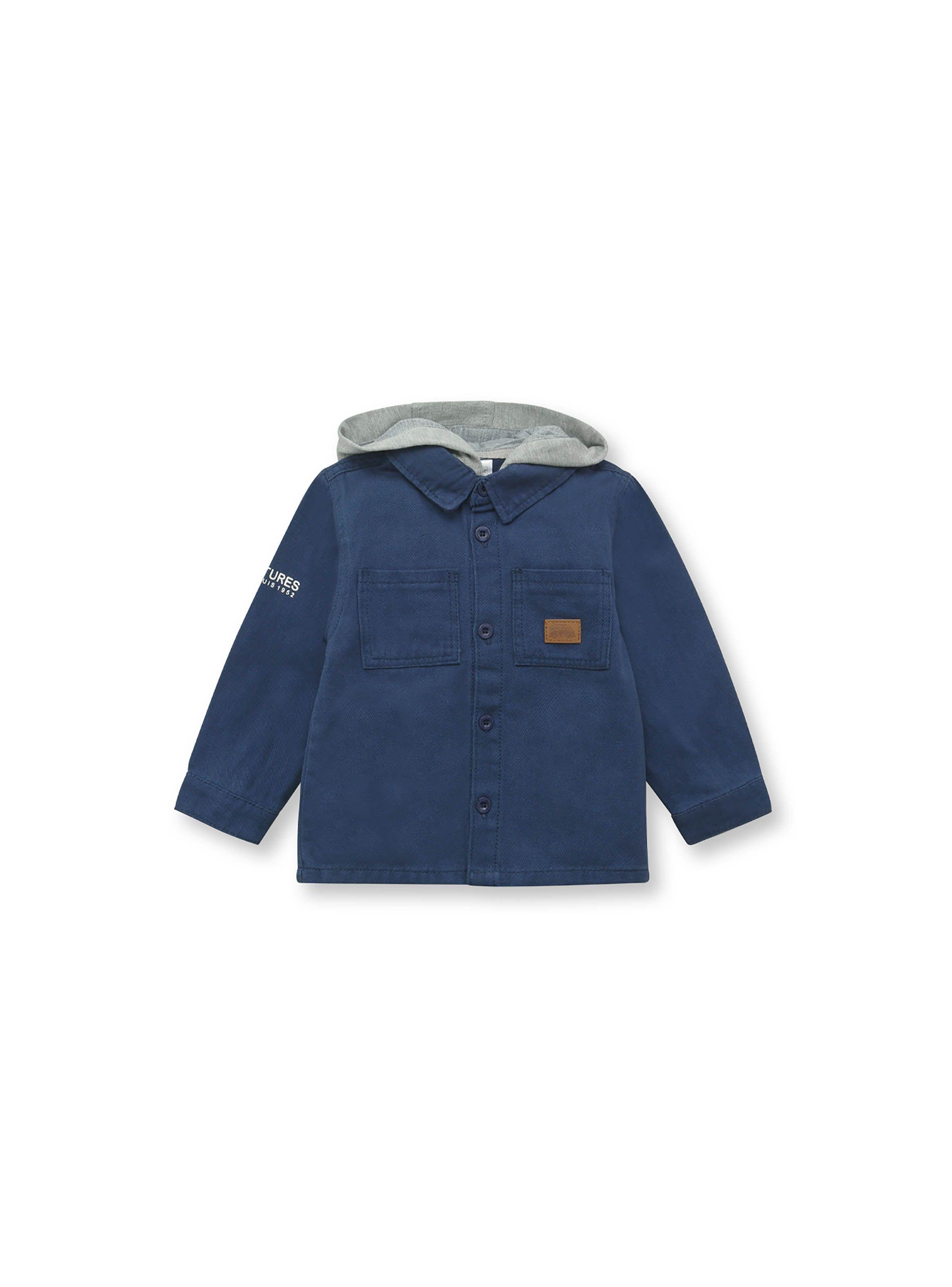 Chaqueta de niño con gorro Azul (6M - 4A)-0