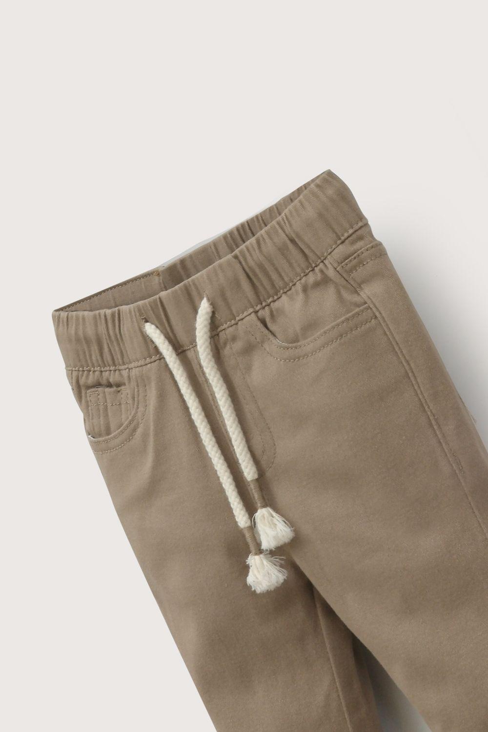 Pantalon  jogger taupe de niño-3