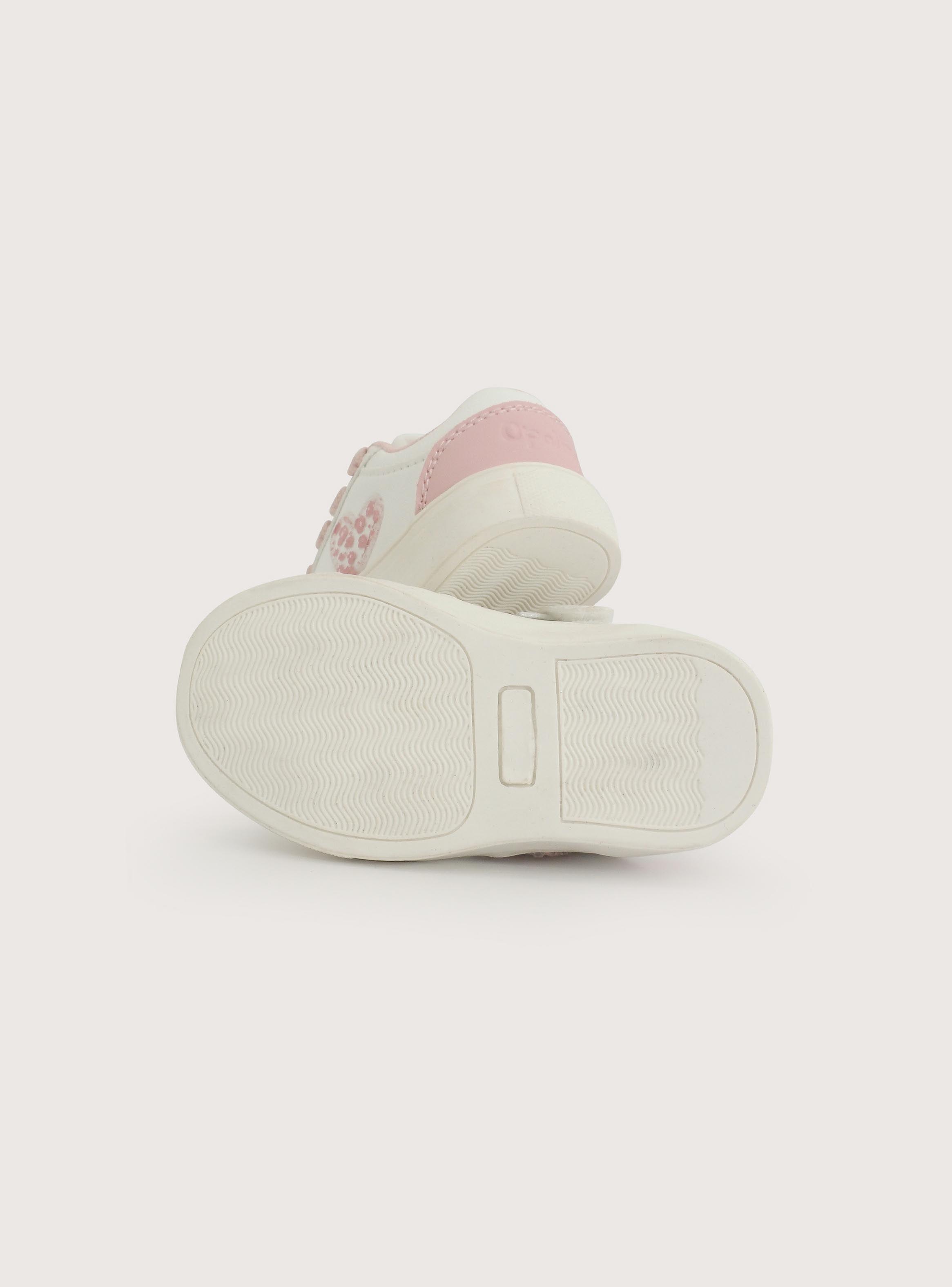 Zapatilla Urbana Blanca Rosada Niña-2