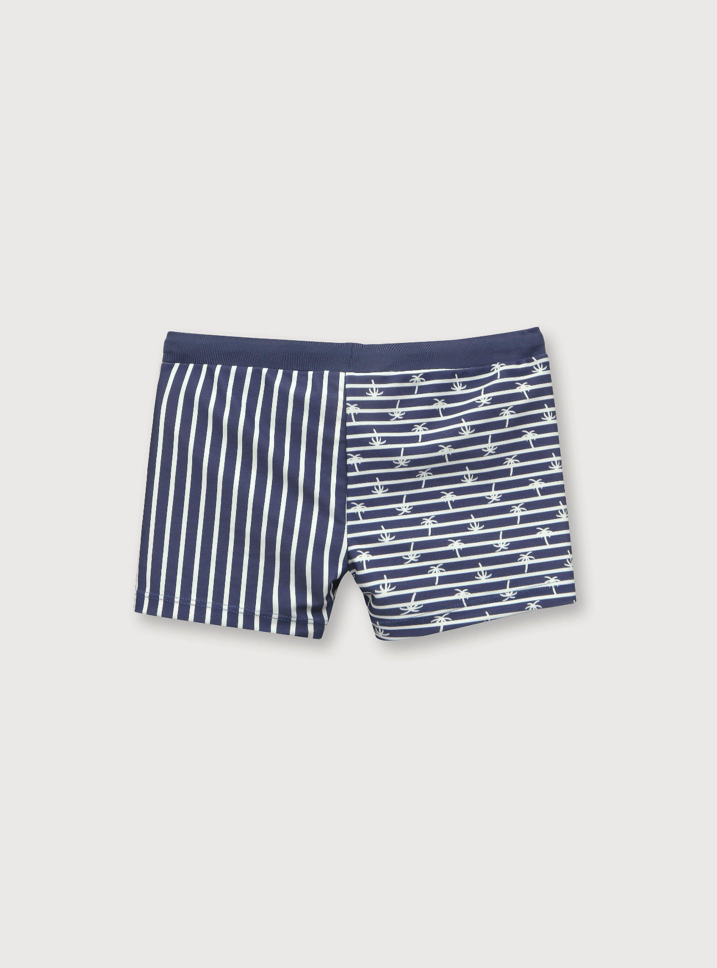 Traje De Baño De Niño Azul Palmeras (6M A 4A) Opaline-1