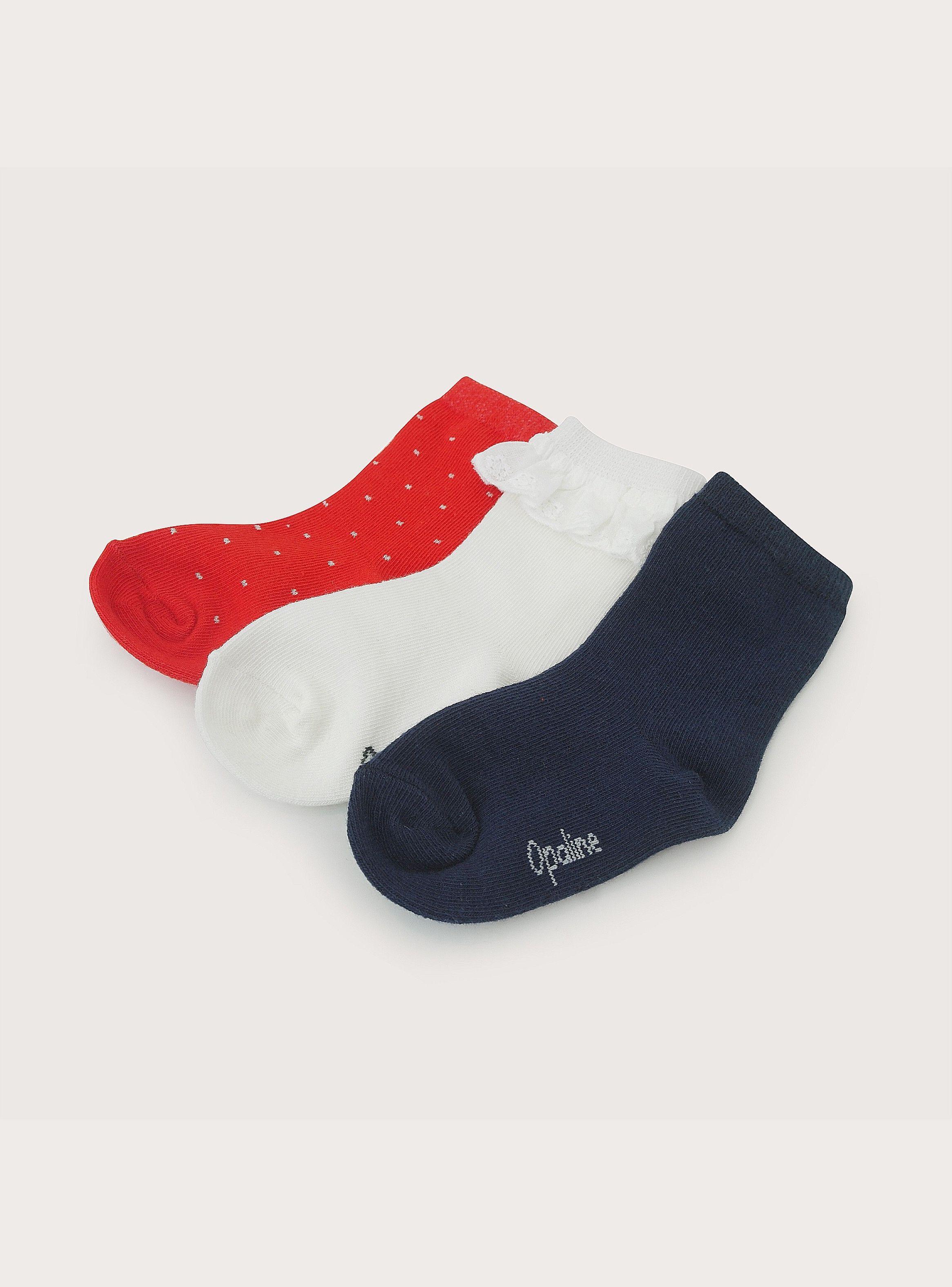 Pack De 3 Calcetines Con Vuelos  De Niña-1