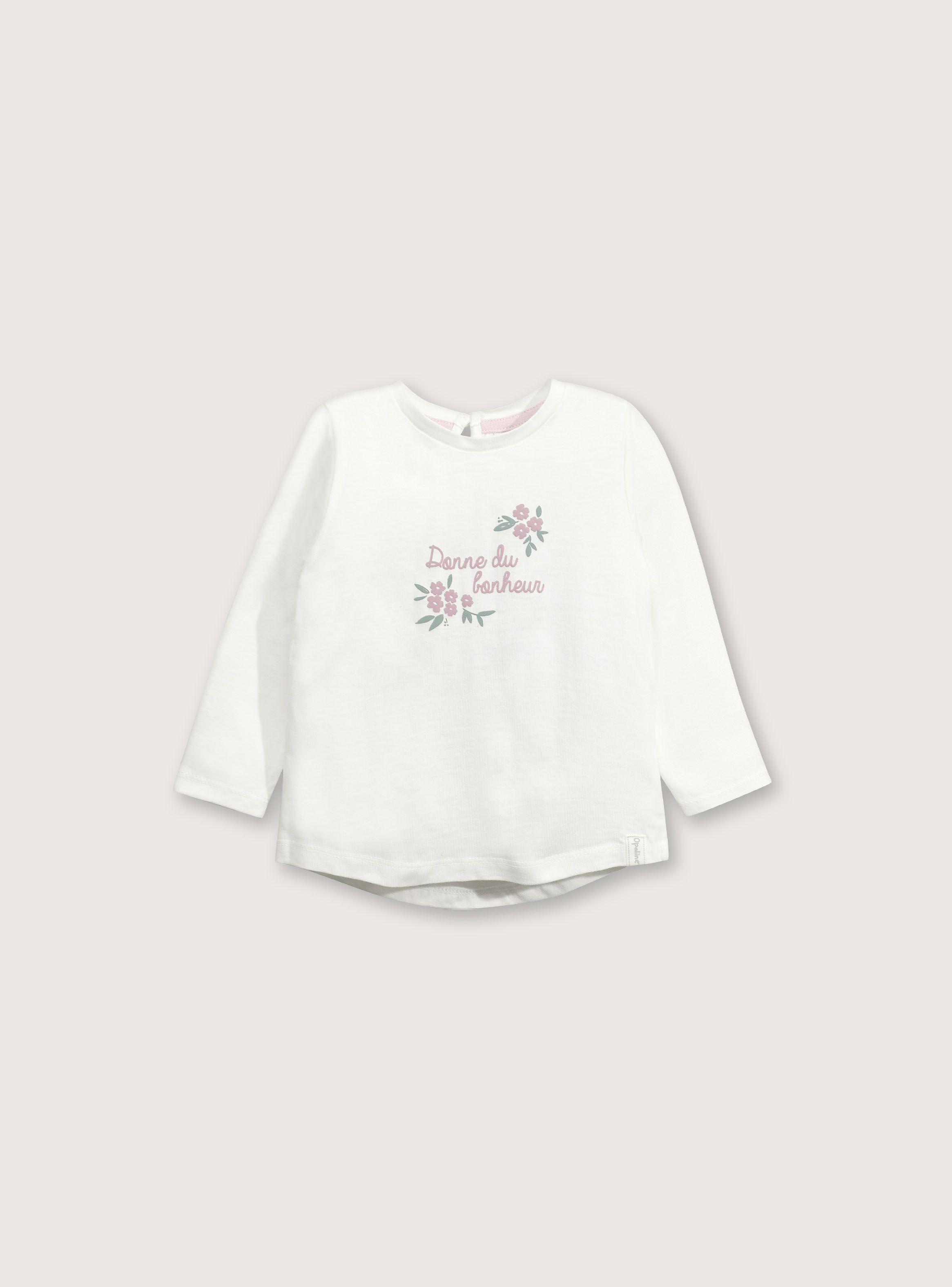 Polera Niña Blanco 38393 OPALINE-0